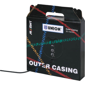 Union rem buitenkabel5mm zwart rol (30m) - AE-trading
