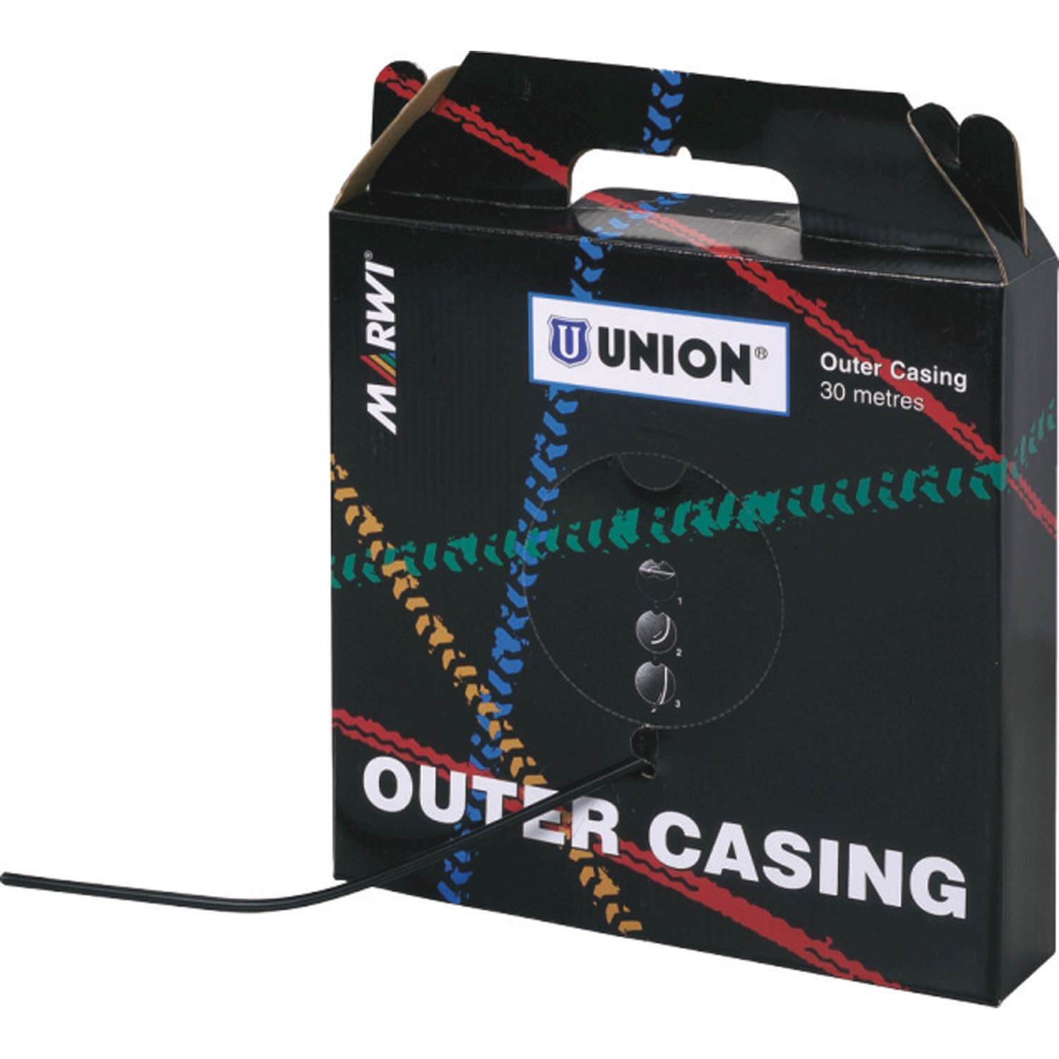 Union rol schakel buitenkabel 4mm zwart (30m) - AE-trading