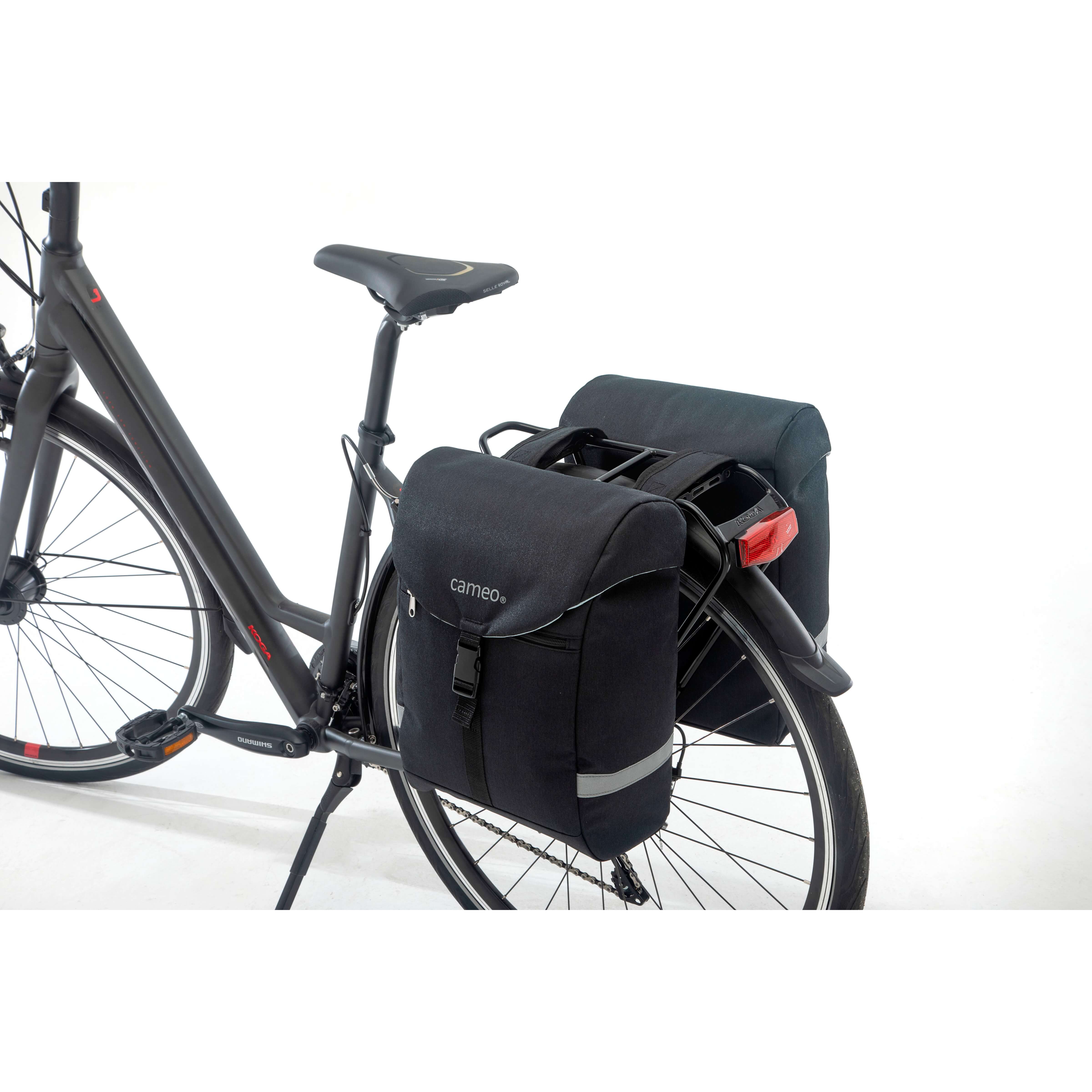 Cameo fietstas dubbel Sports bag black 28L - AE-trading