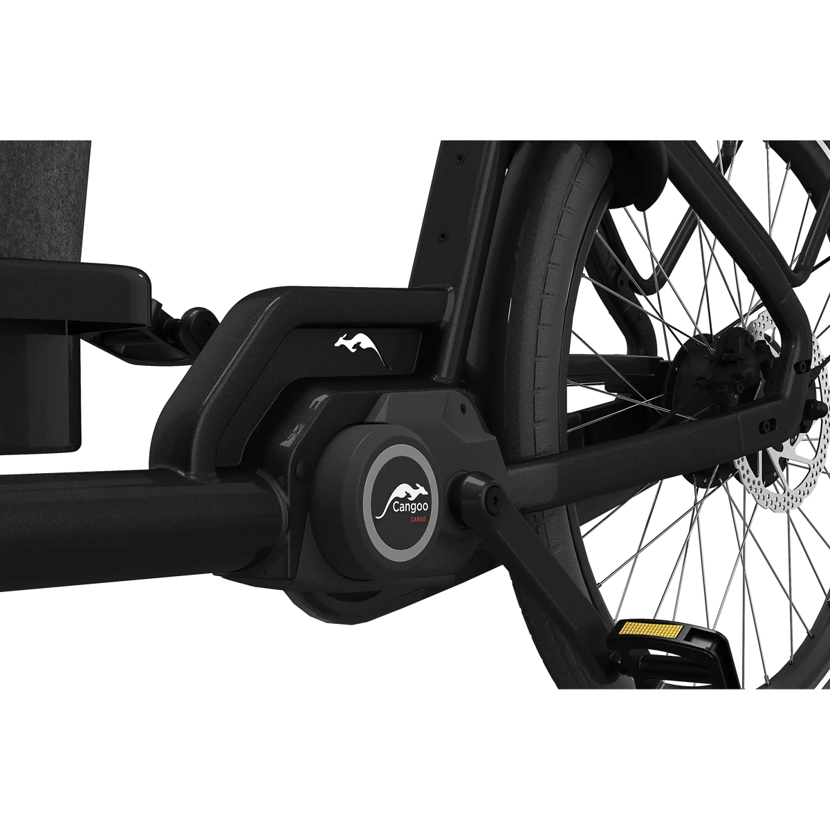 Cangoo Buckle Up – Elektrische Bakfiets - Hout/Zwart - AE-trading