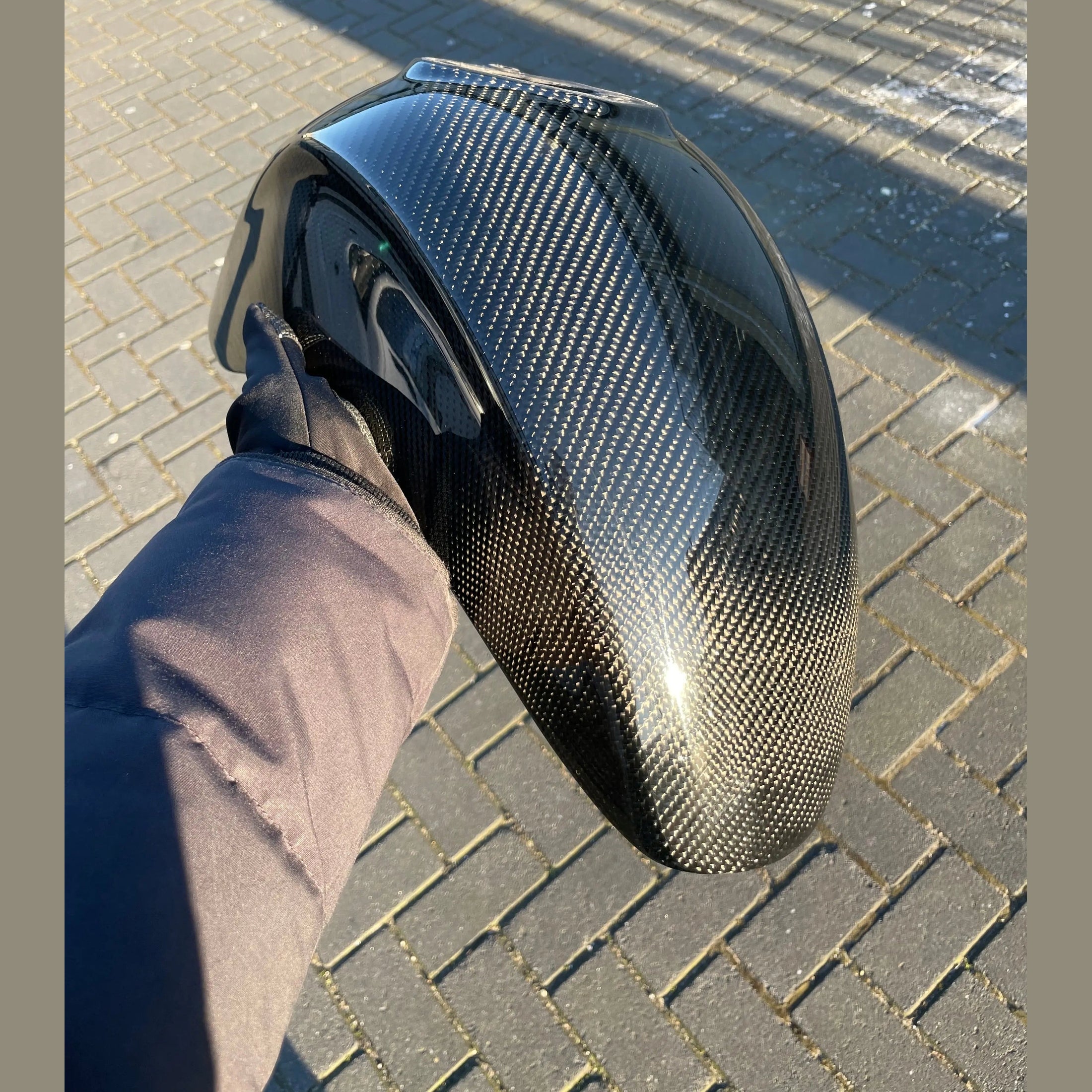 Carbon fiber spatbord Vespa Sprint & Primavera voorzijde