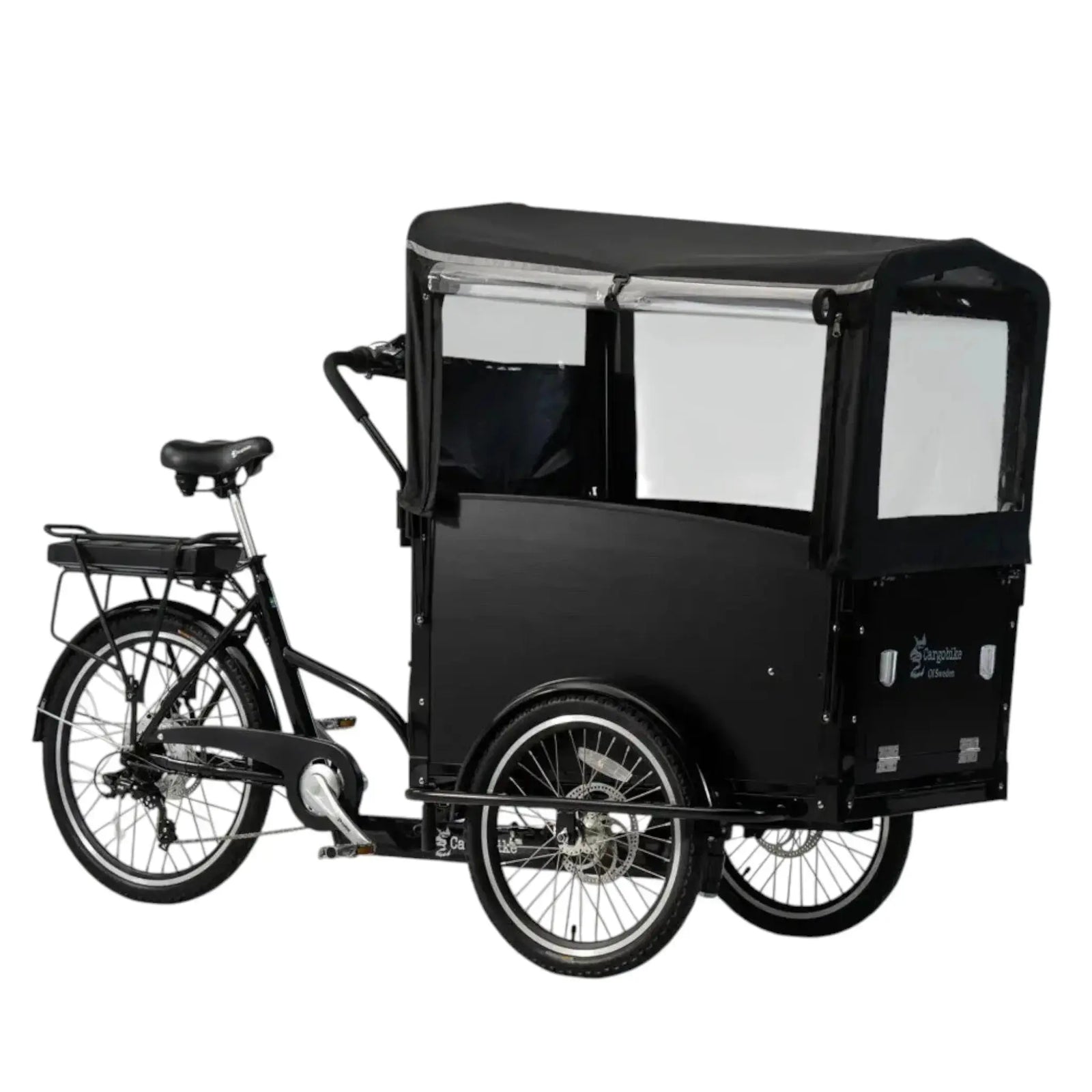 CargoBike of Sweden Classic - Elektrische bakfiets - Zwart - AE-trading