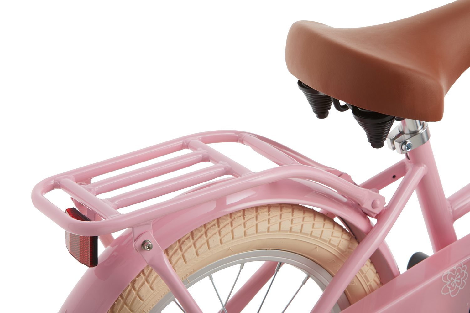 SuperSuper Cooper 16 Kinderfiets Roze – Comfortabele Meisjesfiets met Lichtgewicht Frame en Stabiele Zijwieltjes - AE-trading