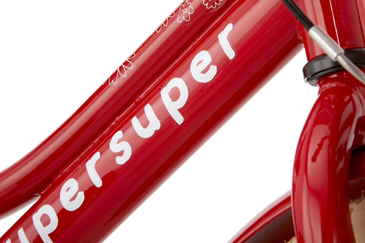 SuperSuper Cooper 16 Kinderfiets Rood – Stoere Jongensfiets met Veilig Aluminium Frame en Lichtgewicht Ontwerp - AE-trading