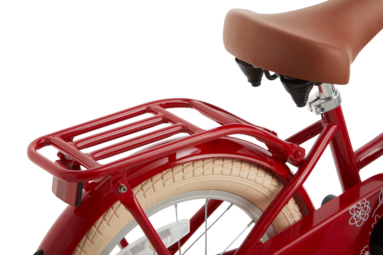 SuperSuper Cooper 16 Kinderfiets Rood – Stoere Jongensfiets met Veilig Aluminium Frame en Lichtgewicht Ontwerp - AE-trading