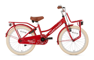 SuperSuper Cooper 20 Kinderfiets Rood – Krachtige Jongensfiets met Aluminium Frame, Veiligheidshandvatten en Betrouwbare Remmen - AE-trading