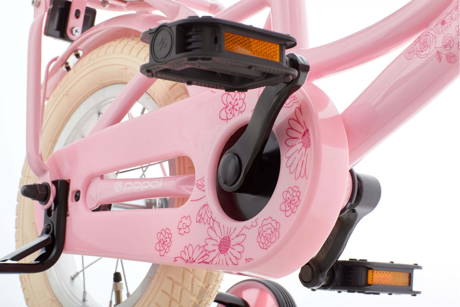 SuperSuper Cooper Bamboo 12 Kinderfiets Roze – Inclusief Zijwieltjes, Perfect voor Beginners met Stevig Aluminium Frame - AE-trading