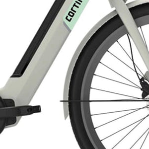 Cortina spatbord voor 28 E-Nite metallic silver matt - AE-trading