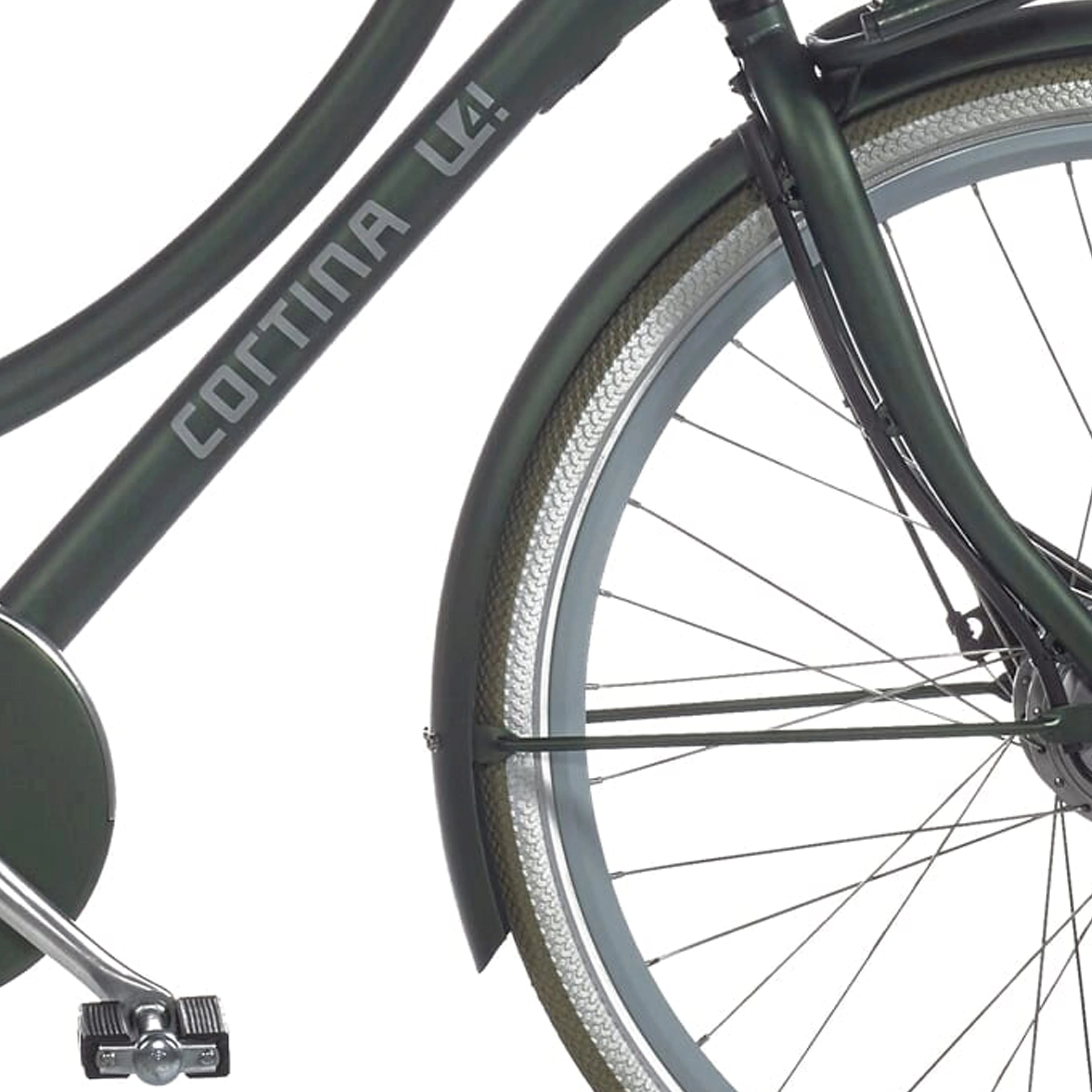 Cortina spatbord voor 28 E-U4 hunter green matt - AE-trading