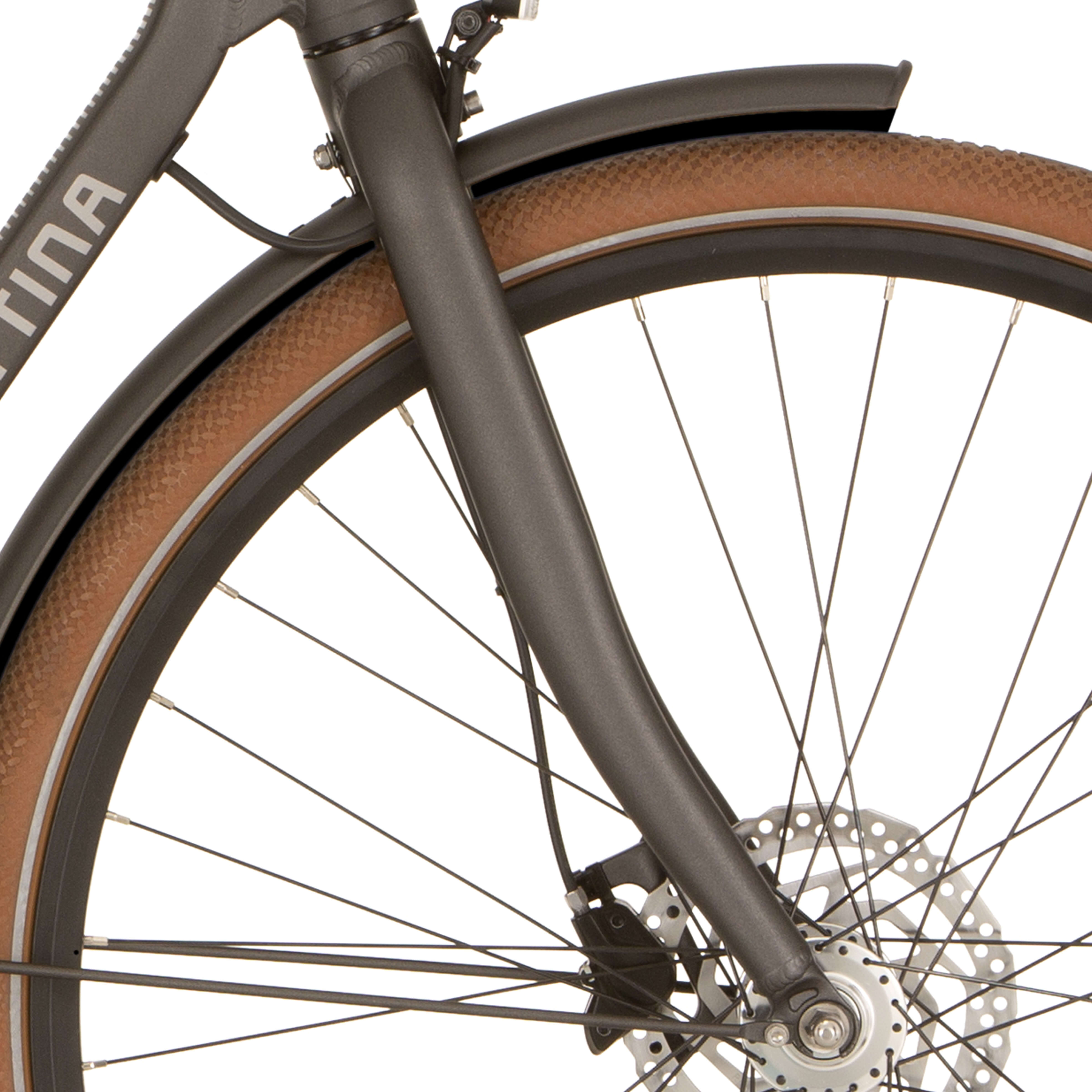 Cortina voorvork E-Foss MM iron black Matt - AE-trading