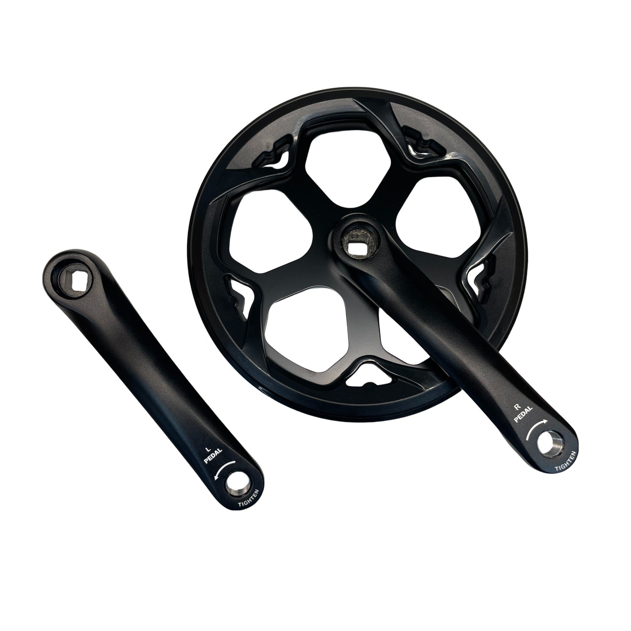 Crankset Fatbike Rechts + Links met Tandwiel - Ouxi V8, C80, H9, C90 & QmWheel V20 (Pro) - AE-trading