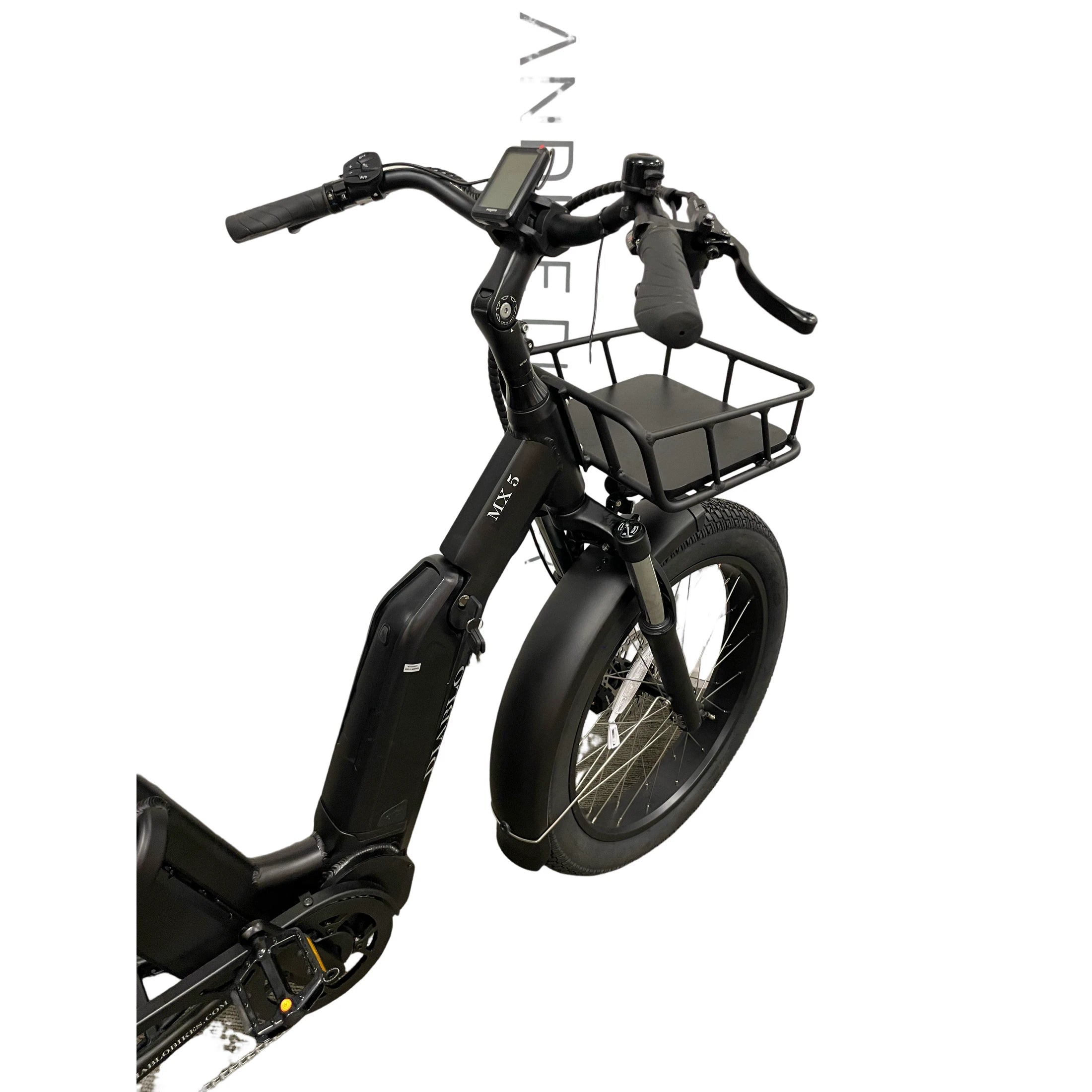 Diablo Big Foot Fatbike Driewieler Fiets Elektrisch Cargo - Mat zwart - Twee accu's - AE-trading