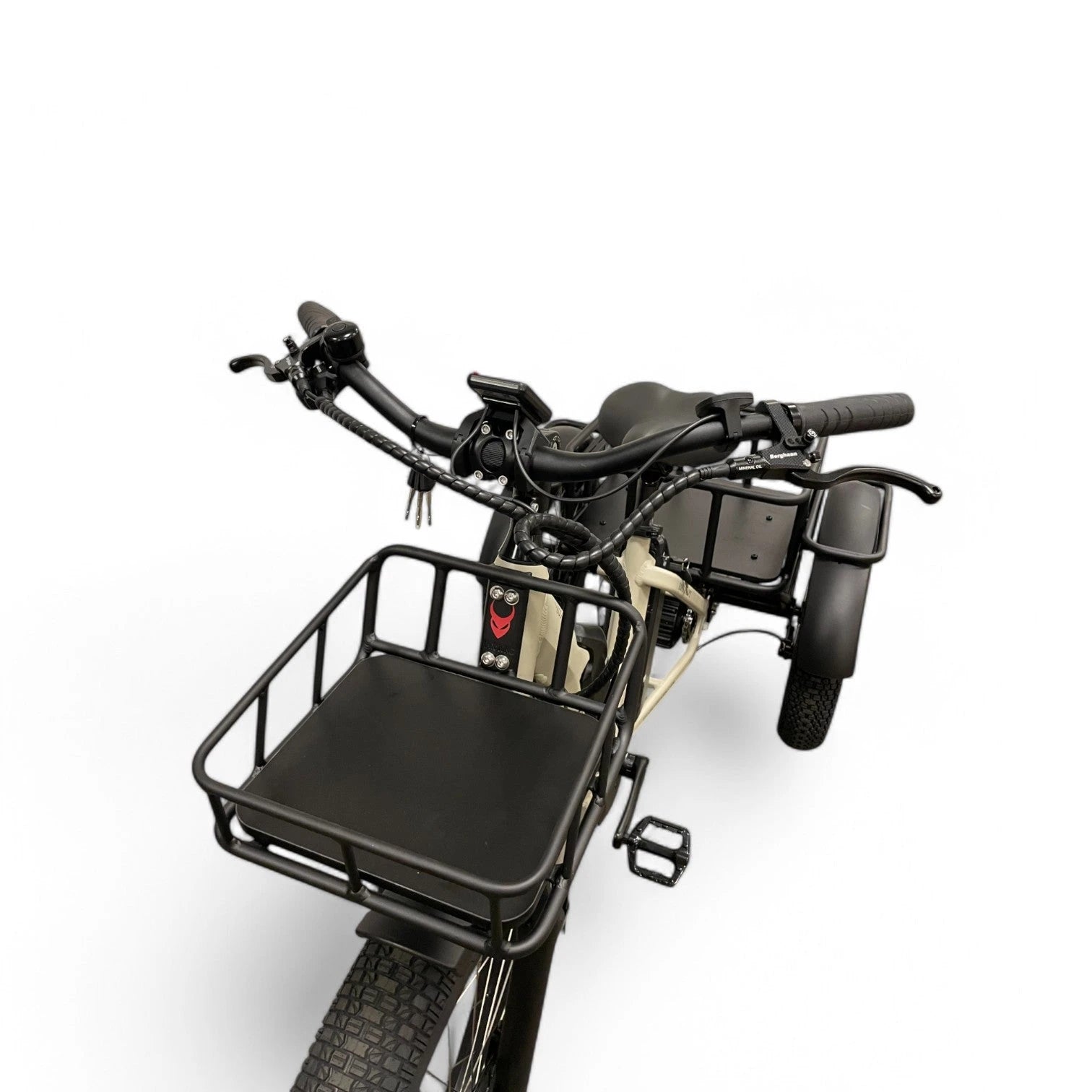 Diablo Big Foot Fatbike Driewieler Fiets Elektrisch Cargo - Fashion Grey Grijs - Twee accu's - AE-trading