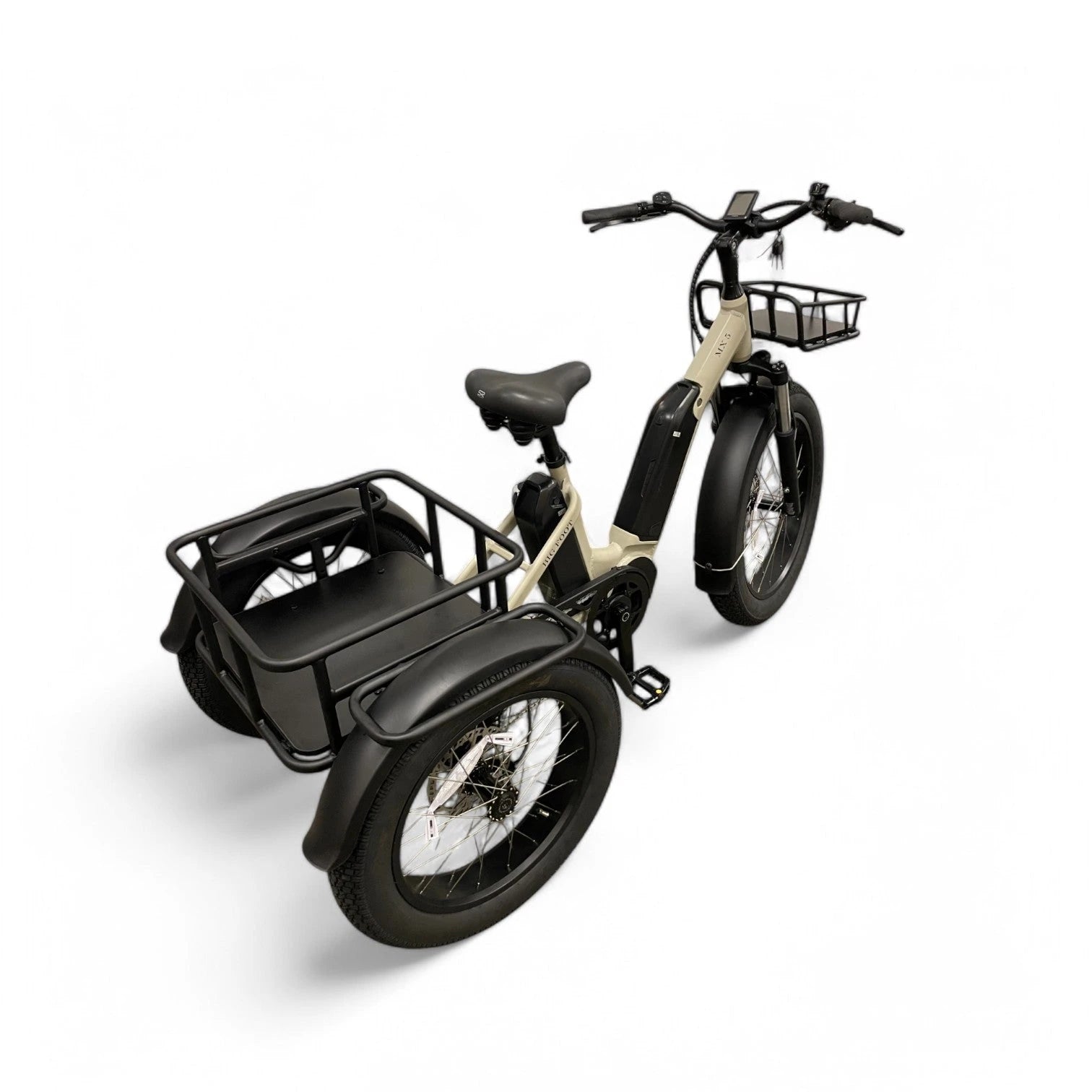 Diablo Big Foot Fatbike Driewieler Fiets Elektrisch Cargo - Fashion Grey Grijs - Twee accu's - AE-trading