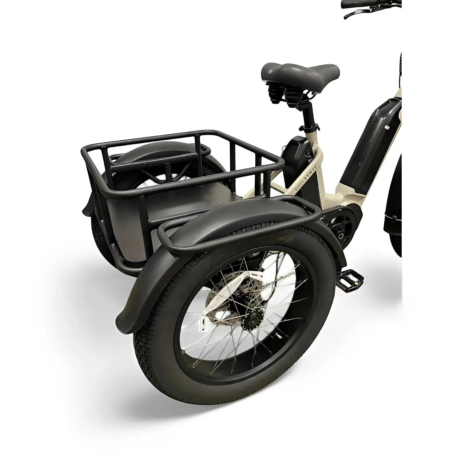 Diablo Big Foot Fatbike Driewieler Fiets Elektrisch Cargo - Fashion Grey Grijs - Twee accu's - AE-trading