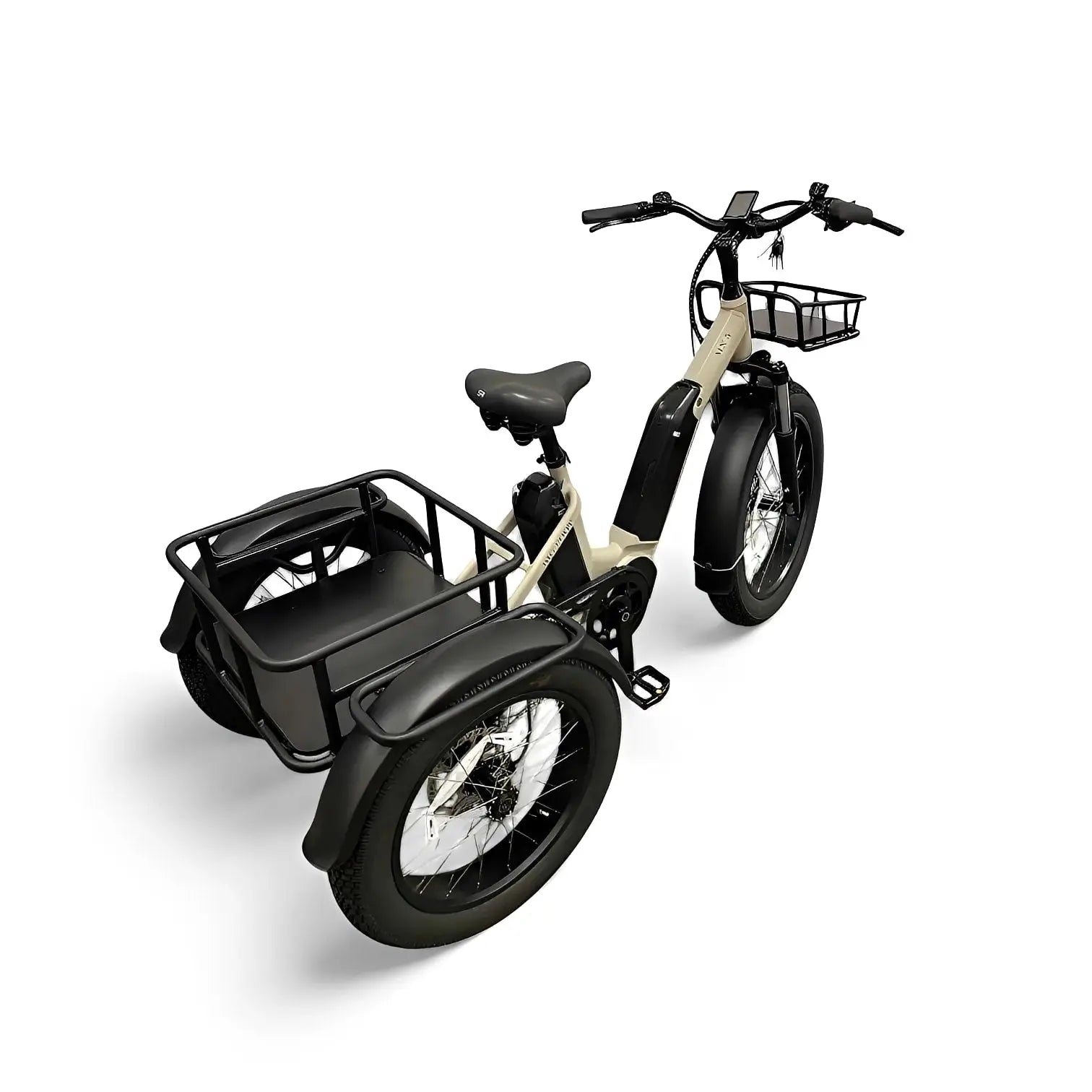 Diablo Big Foot Fatbike Driewieler Fiets Elektrisch Cargo - Fashion Grey Grijs - Twee accu's - AE-trading