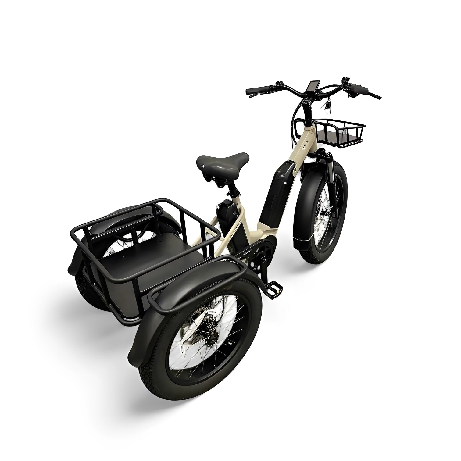 Diablo Big Foot Fatbike Driewieler Fiets Elektrisch Cargo - Fashion Grey Grijs - Twee accu's - AE-trading