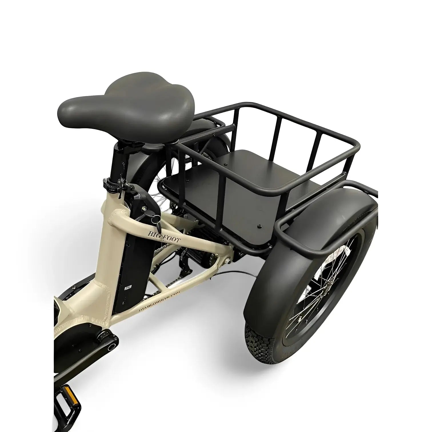 Diablo Big Foot Fatbike Driewieler Fiets Elektrisch Cargo - Fashion Grey Grijs - Twee accu's - AE-trading