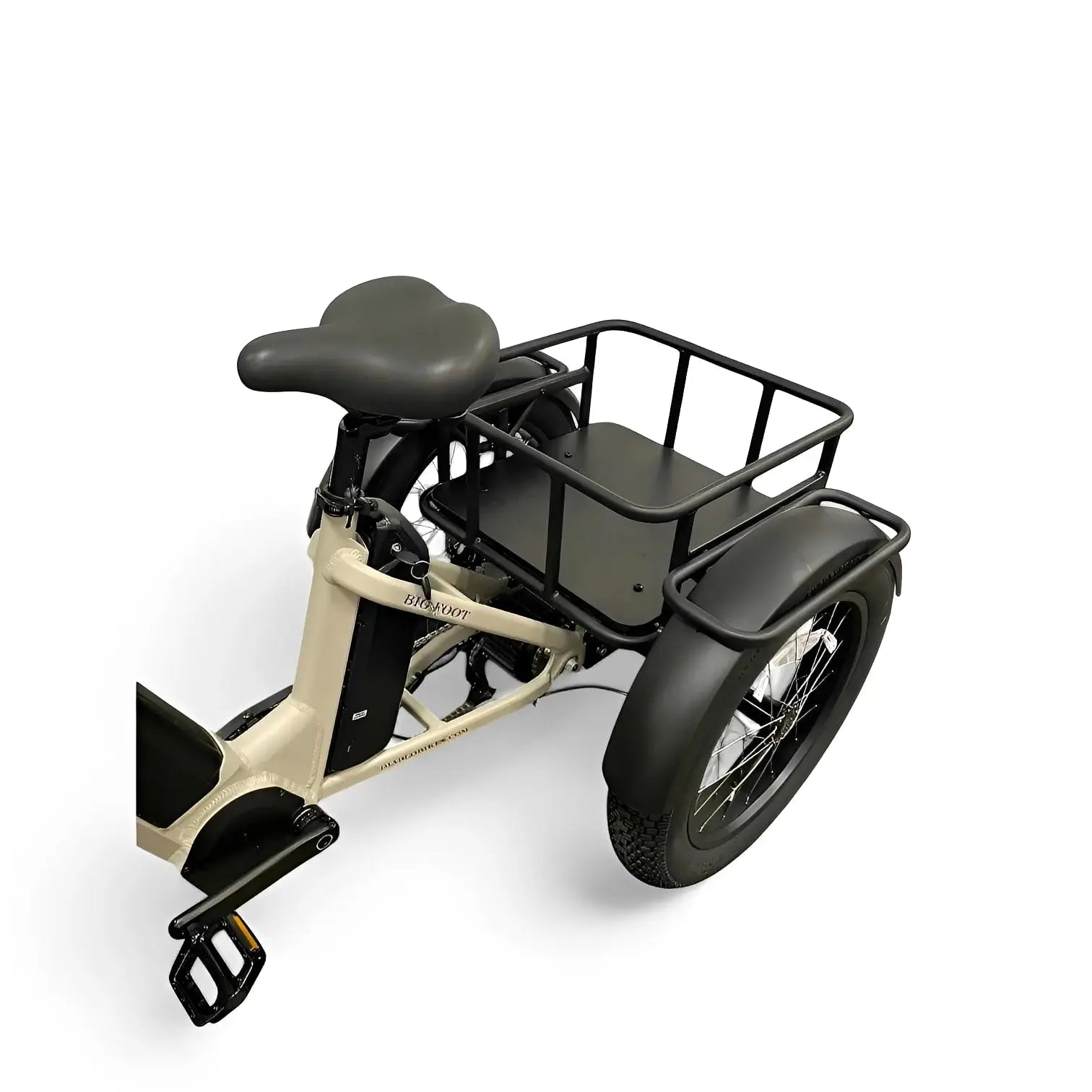 Diablo Big Foot Fatbike Driewieler Fiets Elektrisch Cargo - Fashion Grey Grijs - Twee accu's - AE-trading