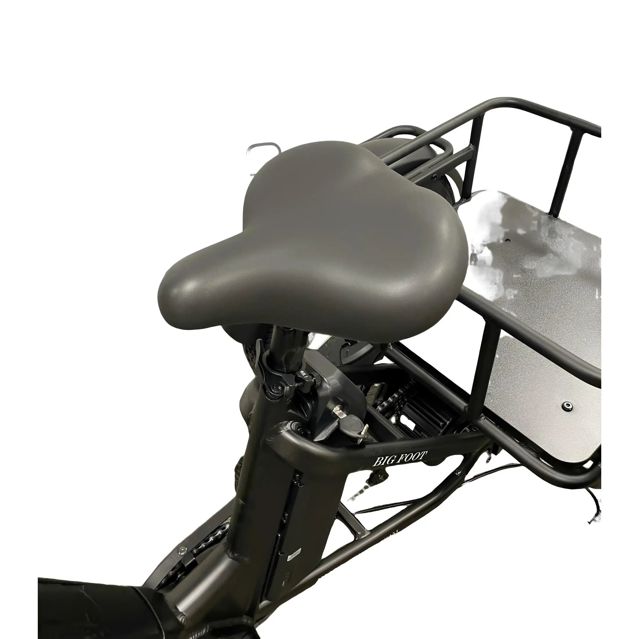 Diablo Big Foot Fatbike Driewieler Fiets Elektrisch Cargo - Mat zwart - Twee accu's - AE-trading