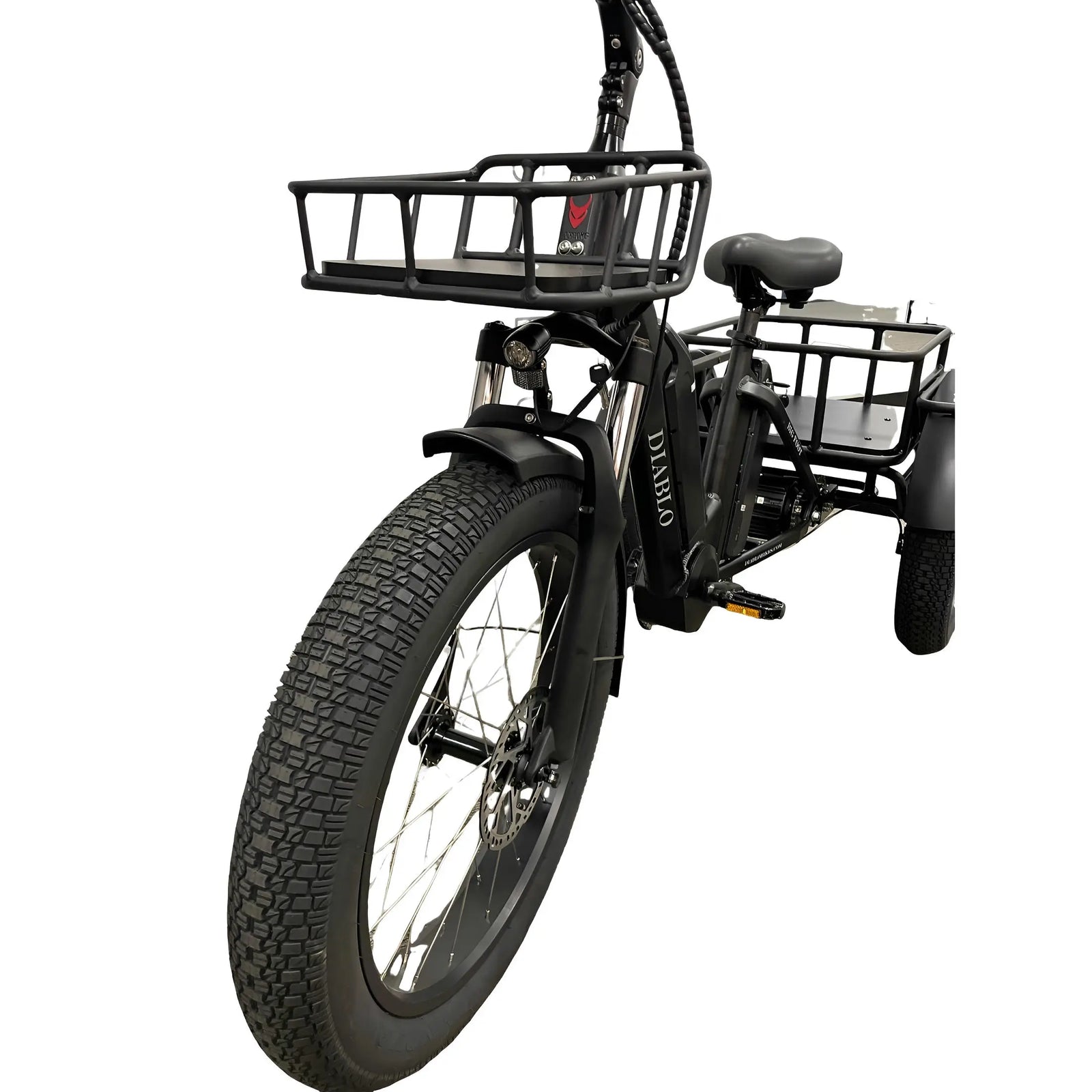 Diablo Big Foot - Fatbike Driewieler - Mat Zwart - AE-trading
