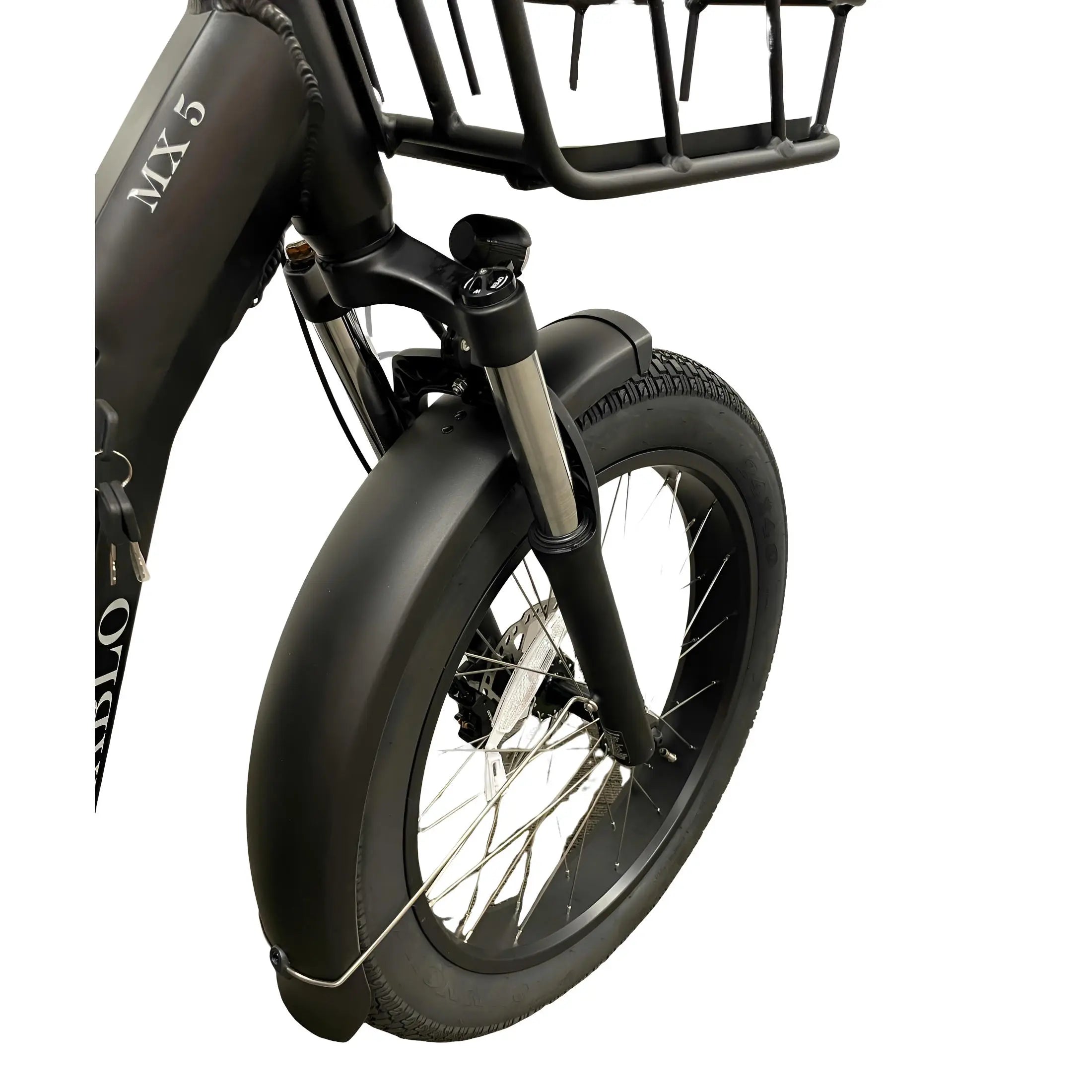 Diablo Big Foot Fatbike Driewieler Fiets Elektrisch Cargo - Mat zwart - Twee accu's - AE-trading