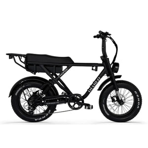 Diablo Cooper Fatbike 7DR Shimano Versnellingen Met Hydraulische remmen - Mat zwart