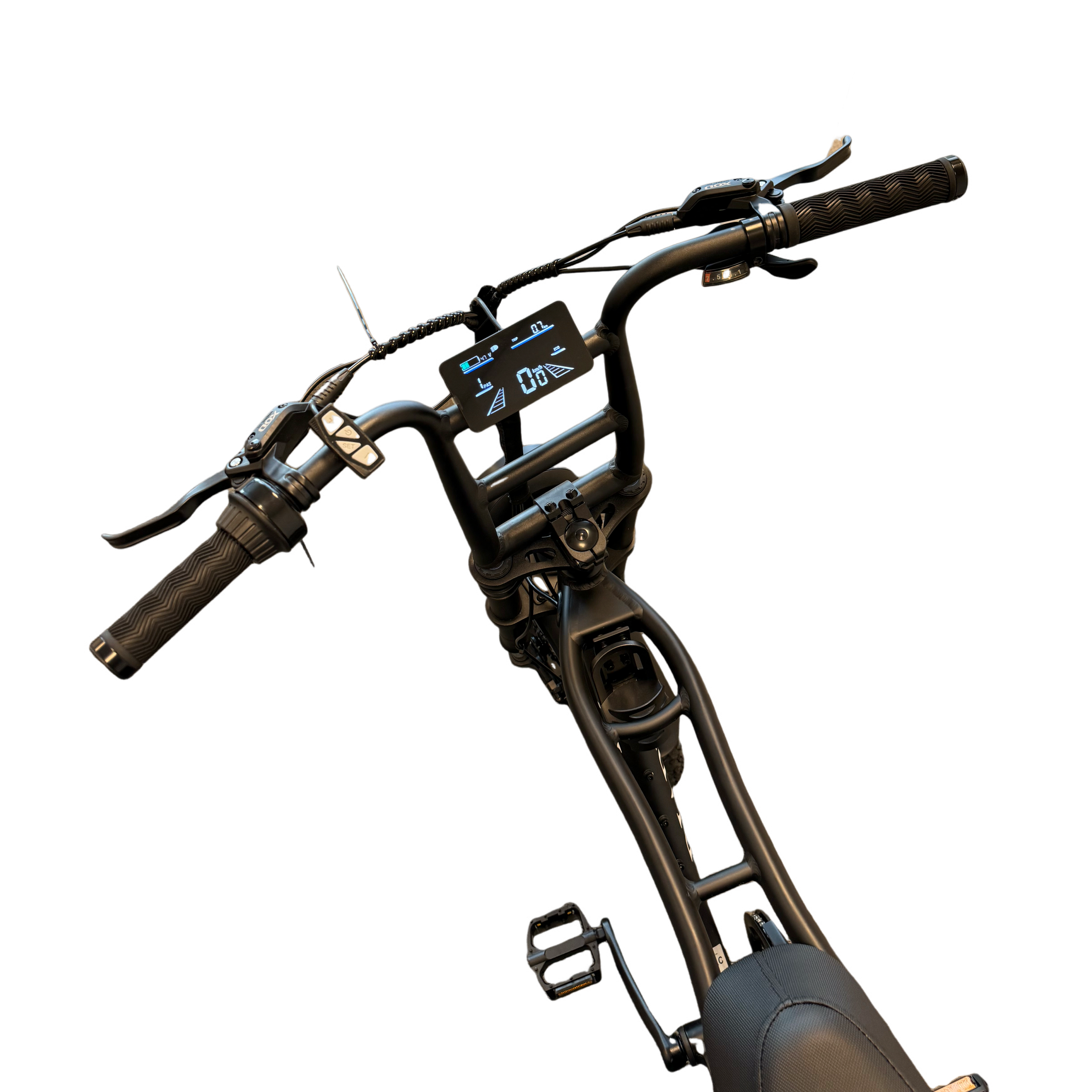 Diablo Cooper Fatbike 7DR Shimano Versnellingen Met Hydraulische remmen - Mat zwart