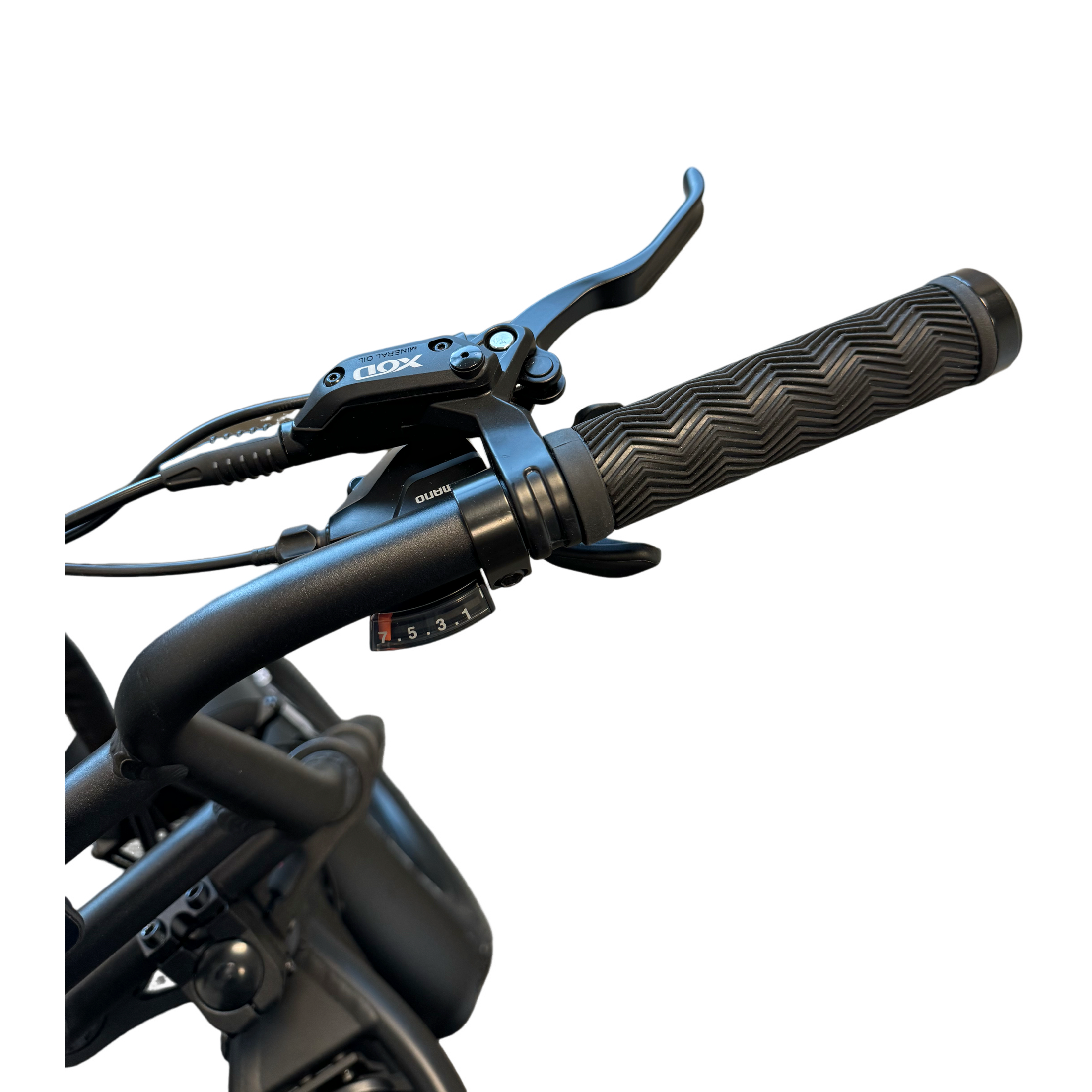 Diablo Cooper Fatbike 7DR Shimano Versnellingen Met Hydraulische remmen - Mat zwart