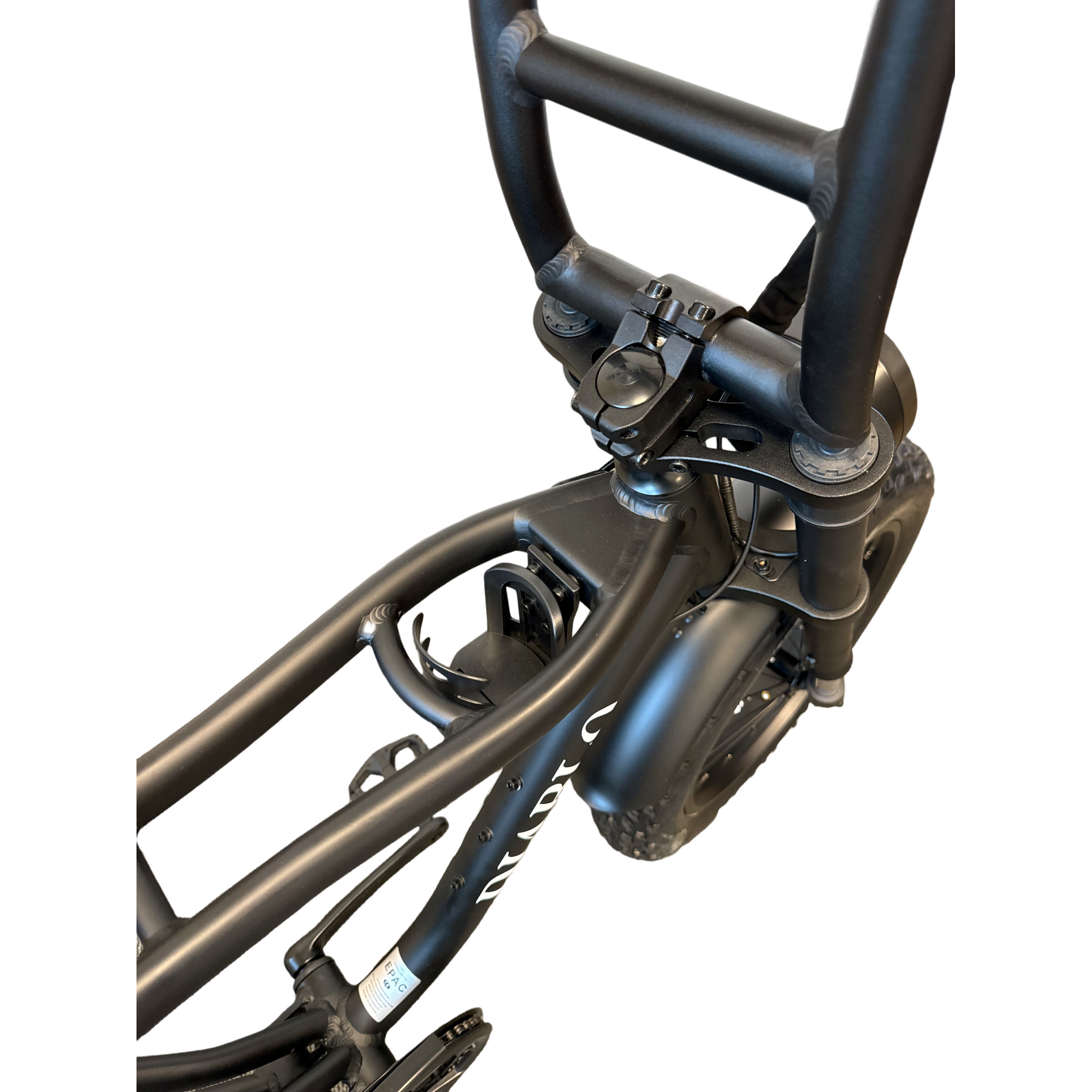 Diablo Cooper Fatbike 7DR Shimano Versnellingen Met Hydraulische remmen - Mat zwart