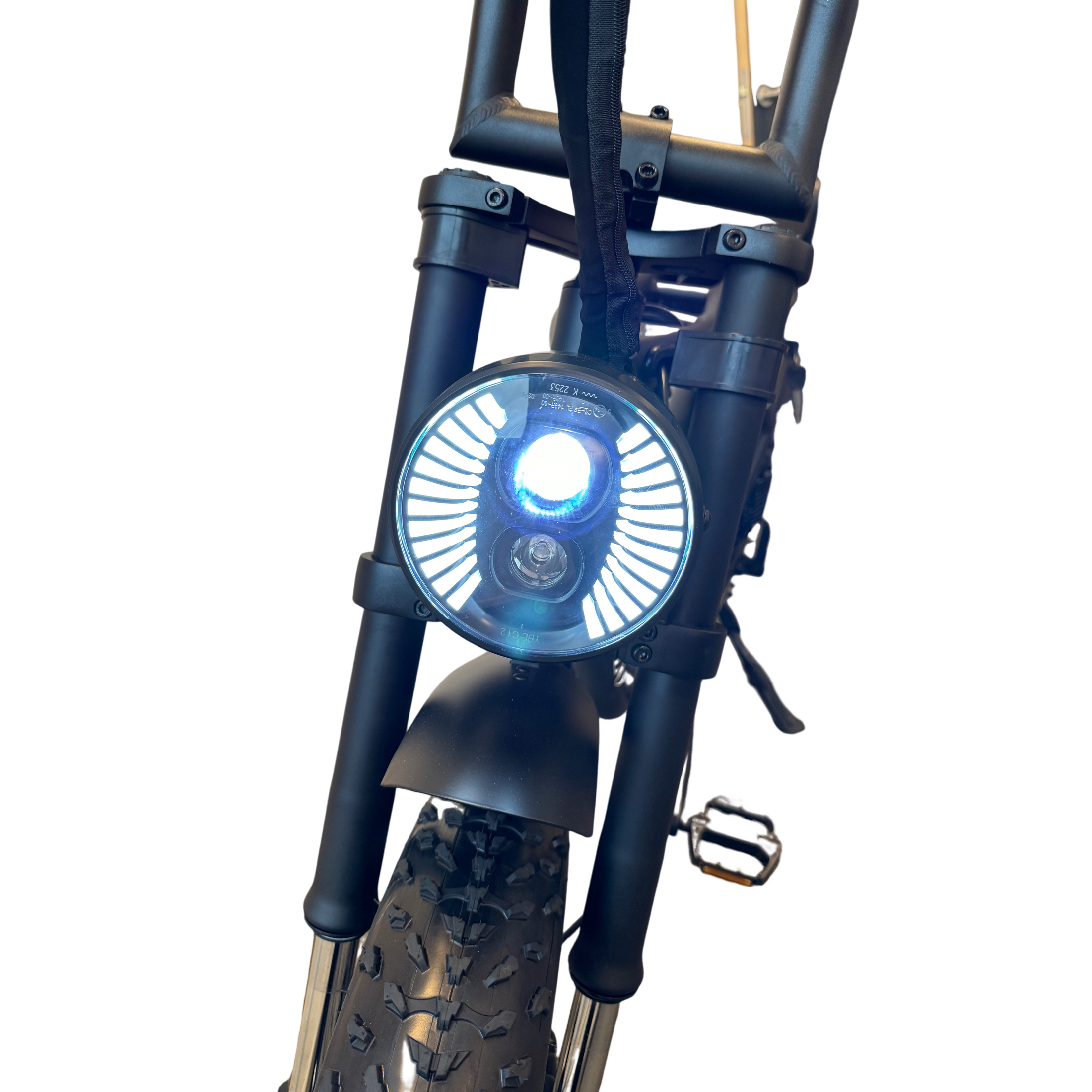 Diablo Cooper Fatbike 7DR Shimano Versnellingen Met Hydraulische remmen - Mat zwart