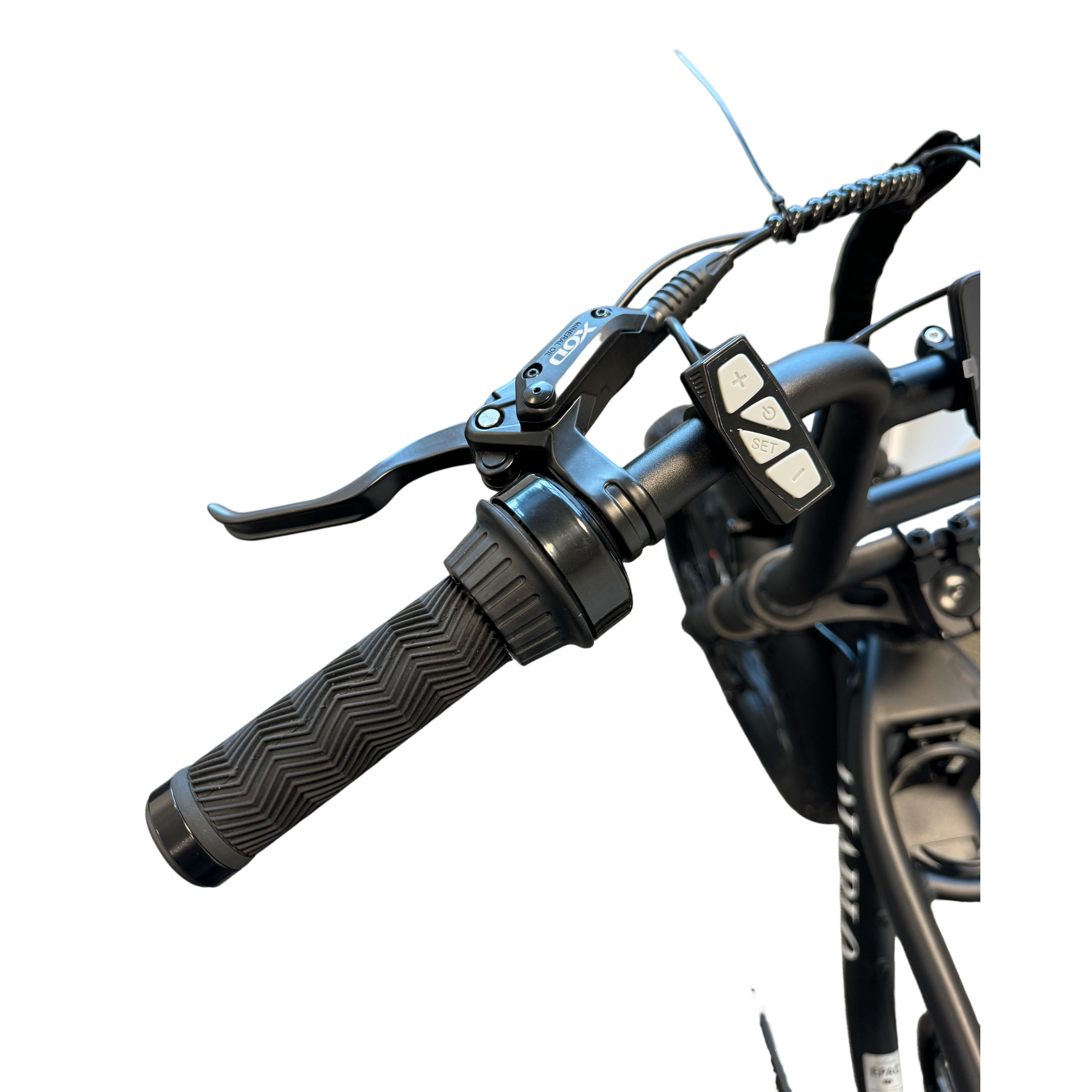 Diablo Cooper Fatbike 7DR Shimano Versnellingen Met Hydraulische remmen - Mat zwart