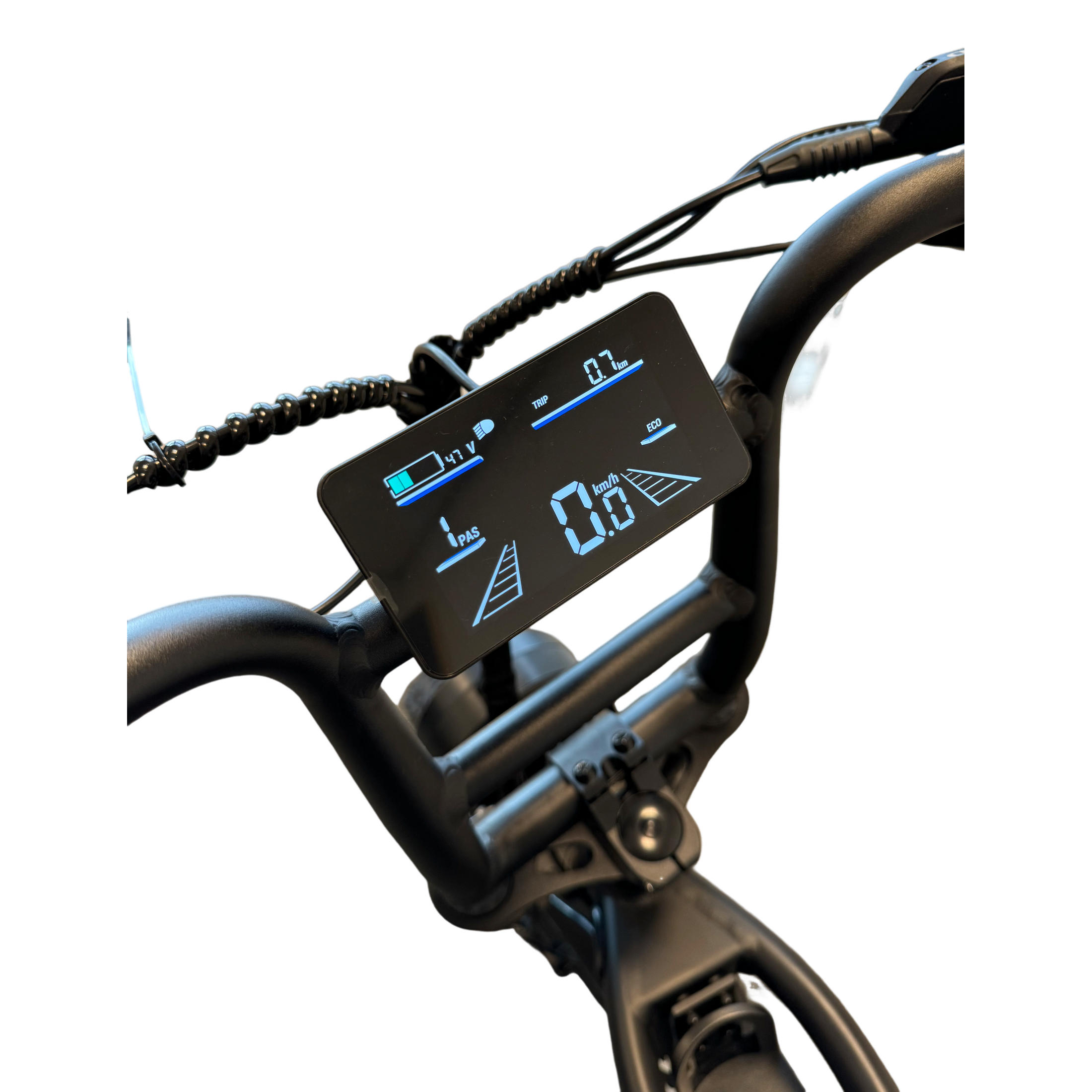 Diablo Cooper Fatbike 7DR Shimano Versnellingen Met Hydraulische remmen - Mat zwart