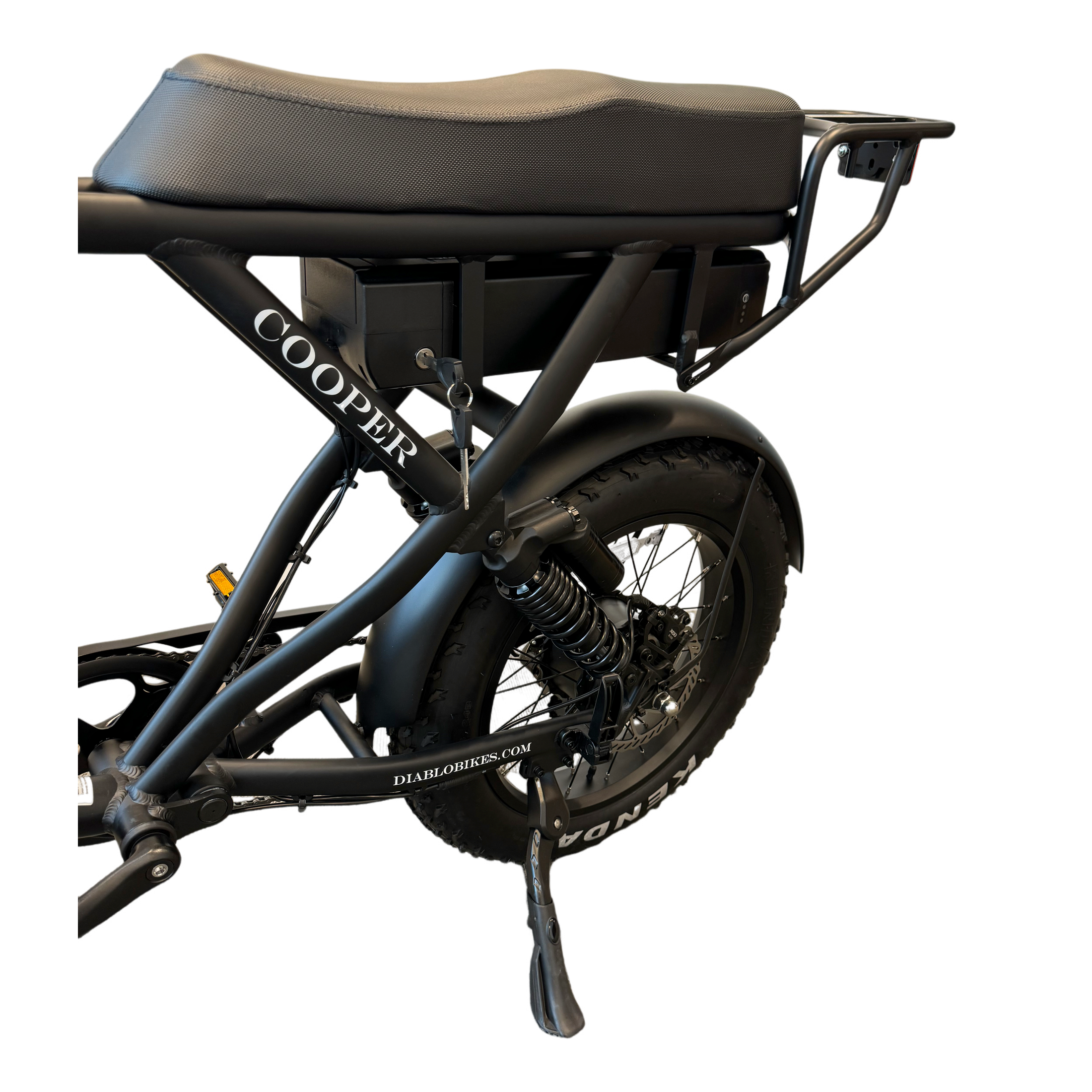 Diablo Cooper Fatbike 7DR Shimano Versnellingen Met Hydraulische remmen - Mat zwart