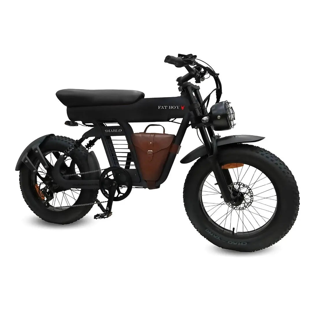 Diablo Fat Boy Fatbike met Hydraulische Remmen - Mat Zwart - 2025 - AE-trading