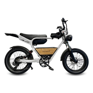 Diablo Q6 Fatbike 7RD Shimano Versnellingen en Hydraulische Remmen met alle Accessoires - Fashion Grey - AE-trading