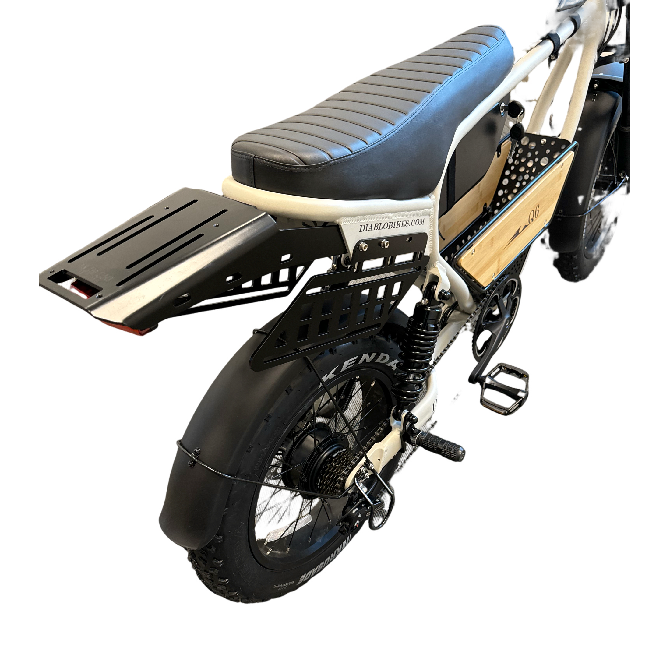 Diablo Q6 Fatbike 7RD Shimano Versnellingen en Hydraulische Remmen met alle Accessoires - Fashion Grey - AE-trading