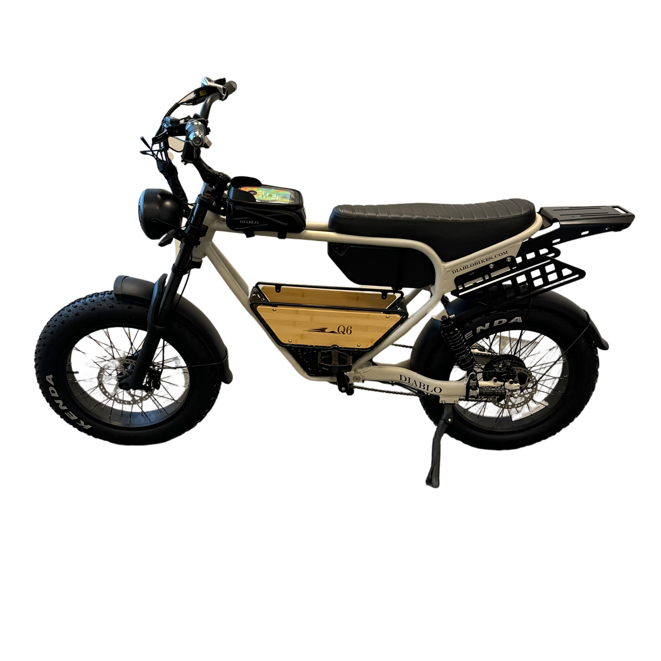 Diablo Q6 Fatbike 7RD Shimano Versnellingen en Hydraulische Remmen met alle Accessoires - Fashion Grey - AE-trading