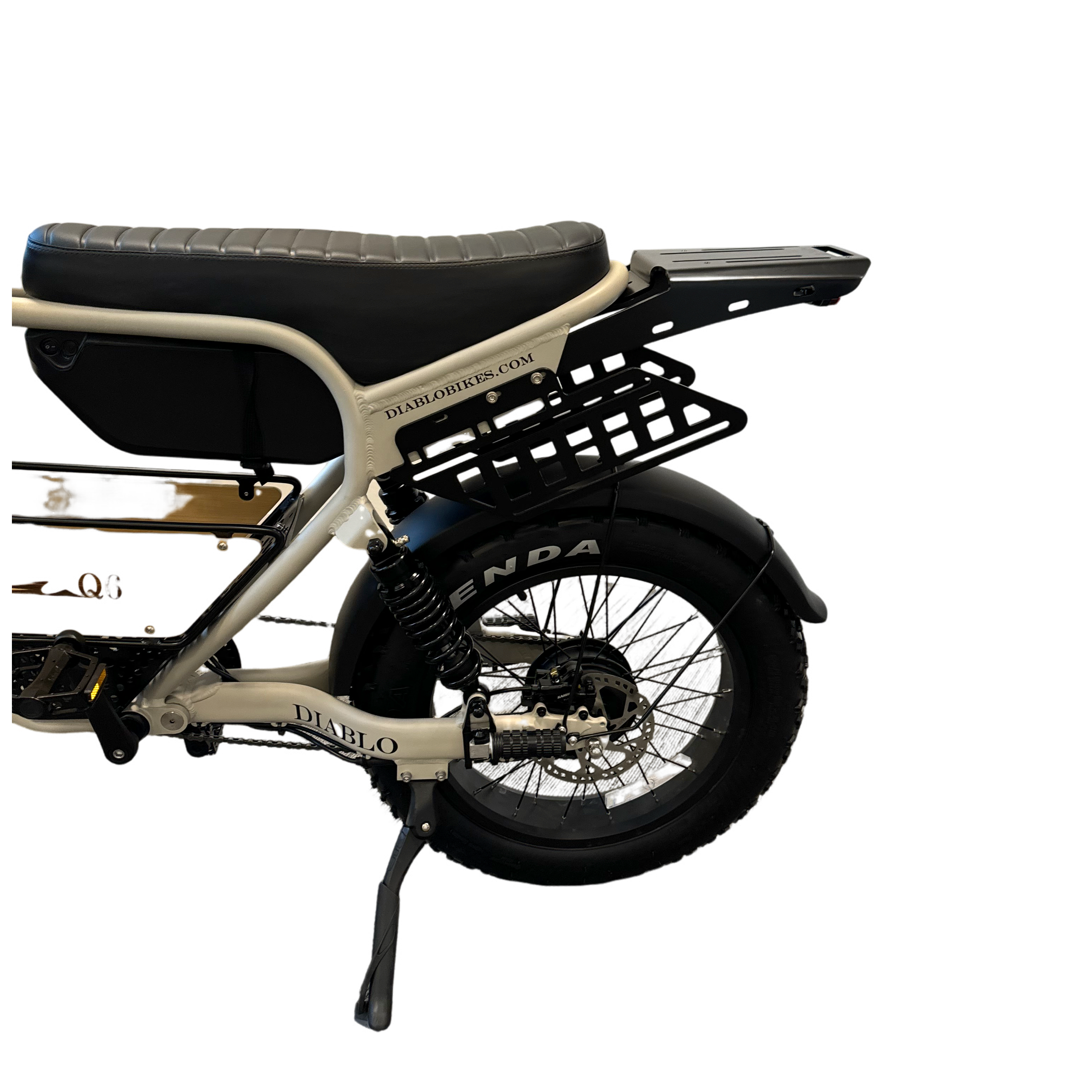 Diablo Q6 Fatbike 7RD Shimano Versnellingen en Hydraulische Remmen met alle Accessoires - Fashion Grey - AE-trading