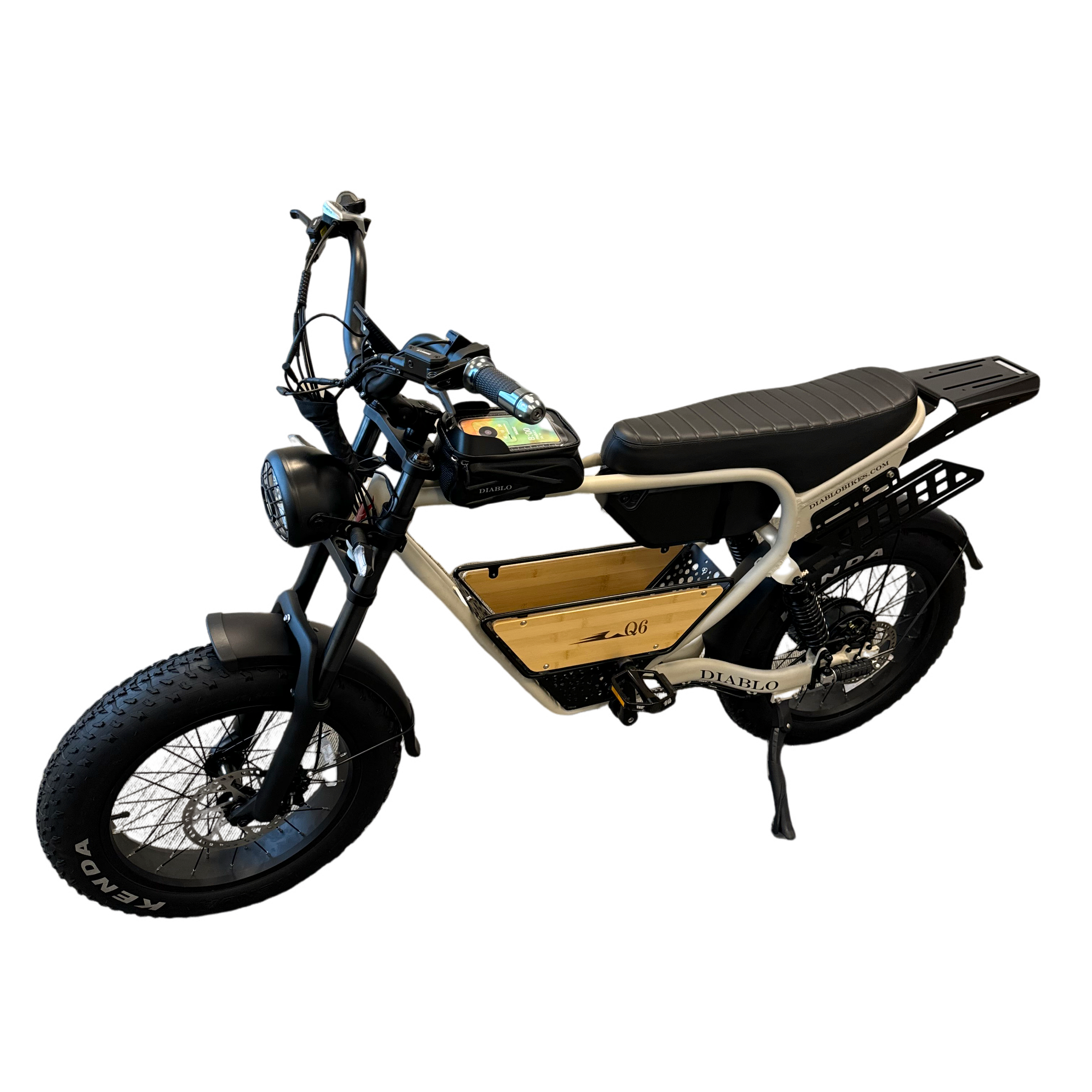 Diablo Q6 Fatbike 7RD Shimano Versnellingen en Hydraulische Remmen met alle Accessoires - Fashion Grey - AE-trading