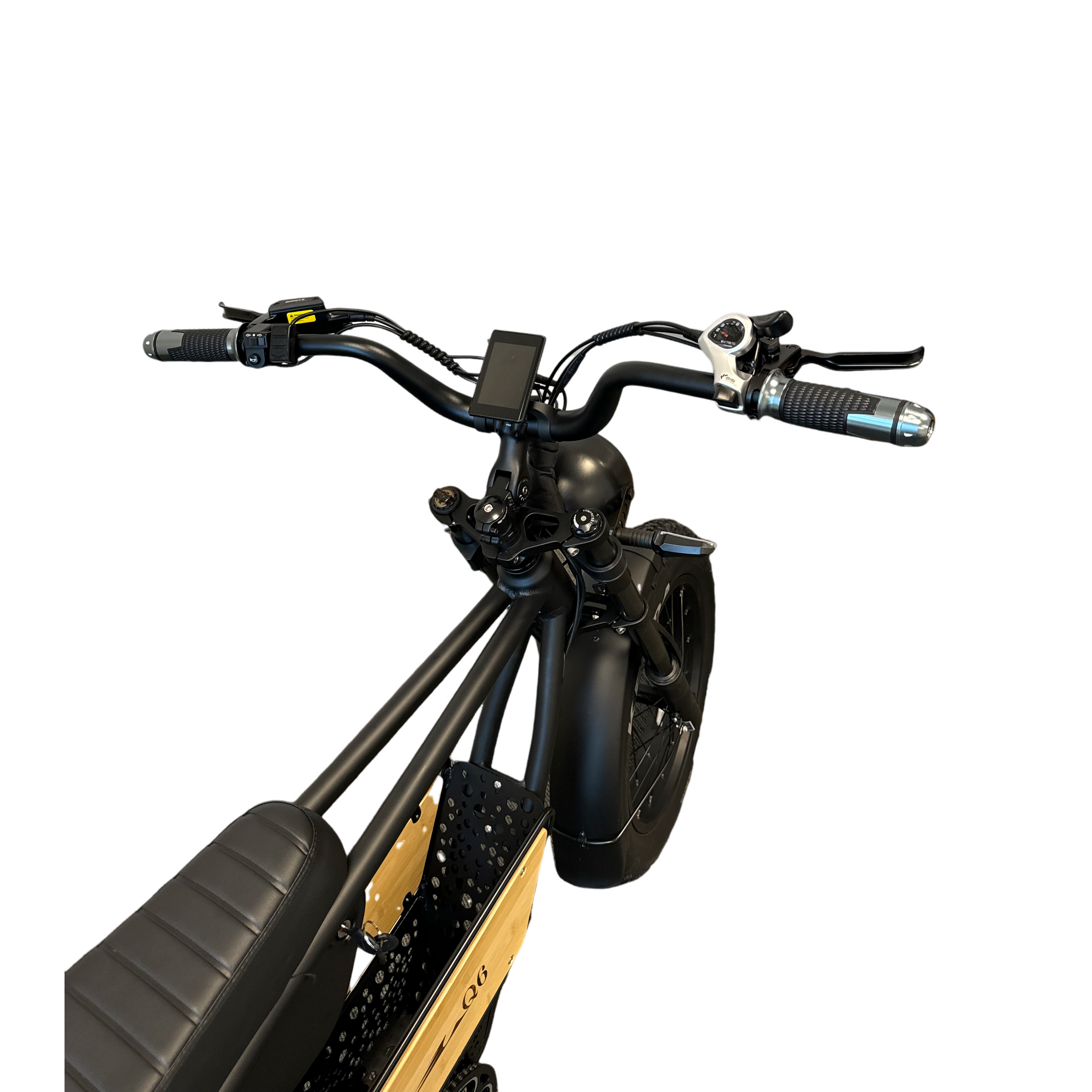 Diablo Q6 Fatbike 7RD Shimano Versnellingen en Hydraulische remmen inclusief alle accessoires - Mat zwart - AE-trading