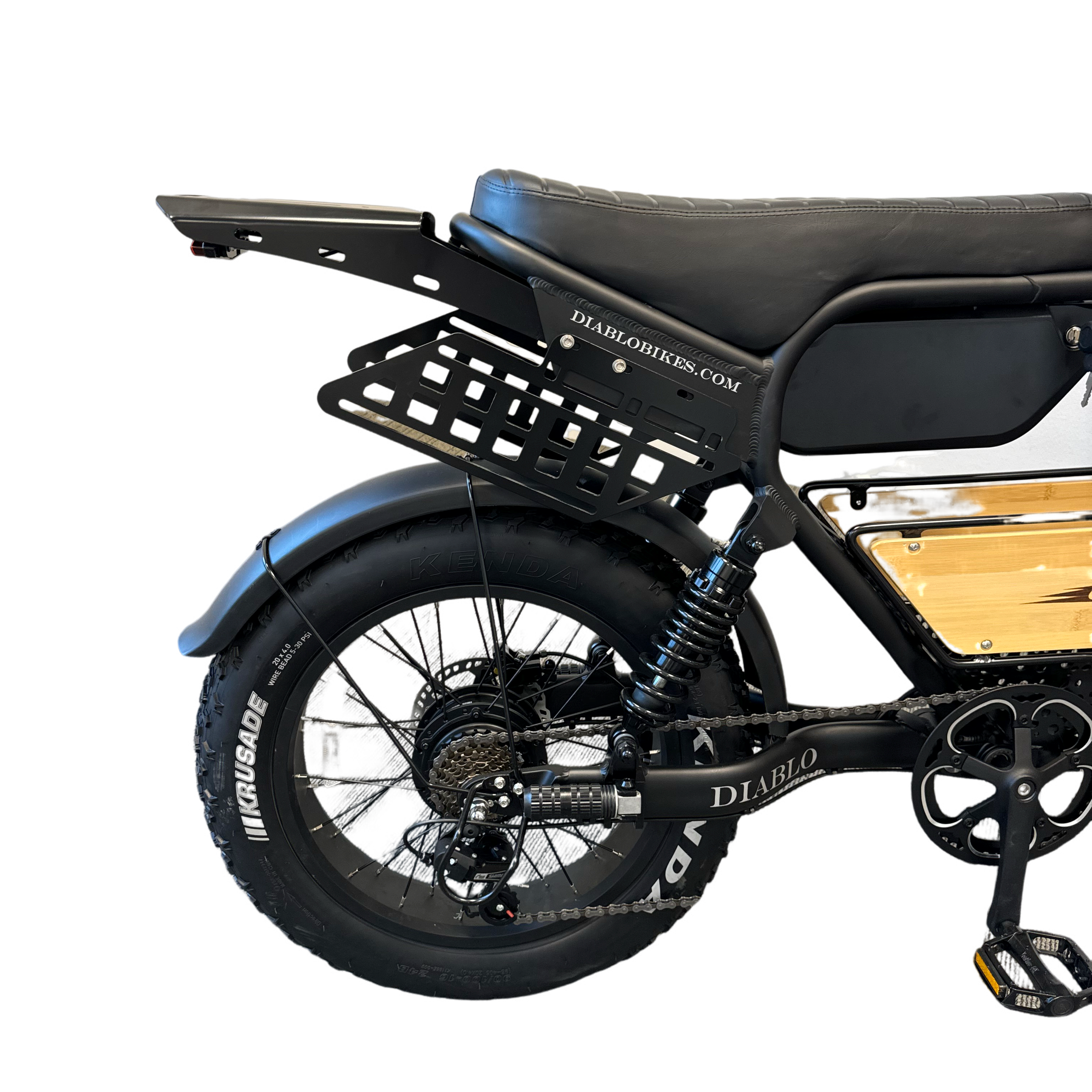 Diablo Q6 Fatbike 7RD Shimano Versnellingen en Hydraulische remmen inclusief alle accessoires - Mat zwart - AE-trading