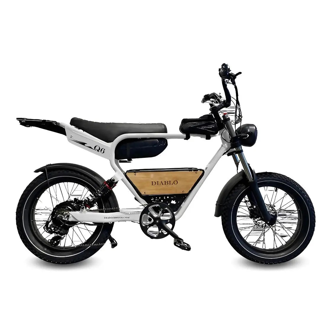 Diablo Q6 Fatbike 7RD Shimano Versnellingen en Hydraulische Remmen met alle Accessoires - Fashion Grey - AE-trading