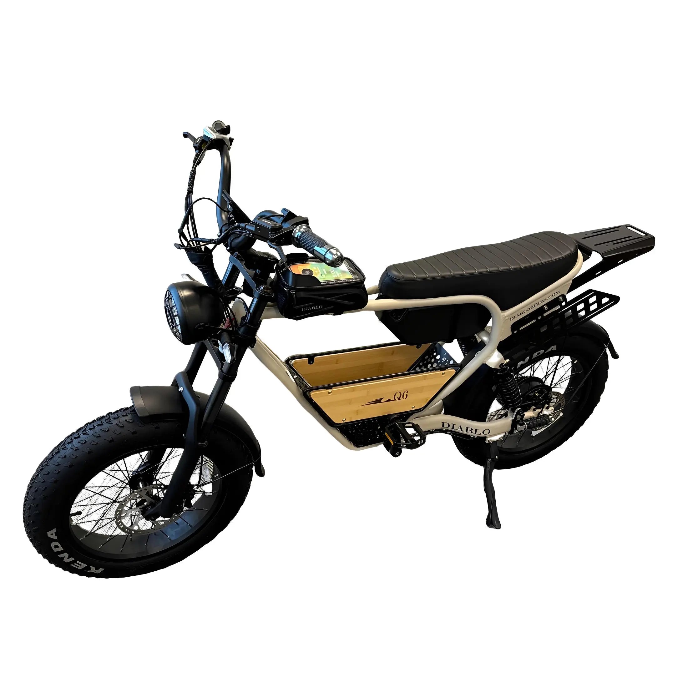 Diablo Q6 Fatbike 7RD Shimano Versnellingen en Hydraulische Remmen met alle Accessoires - Fashion Grey - AE-trading