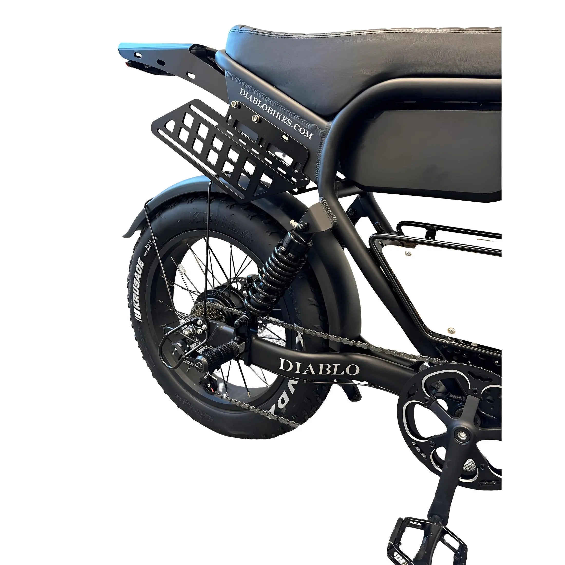 Diablo Q6 Fatbike 7RD Shimano Versnellingen en Hydraulische remmen inclusief alle accessoires - Mat zwart - AE-trading