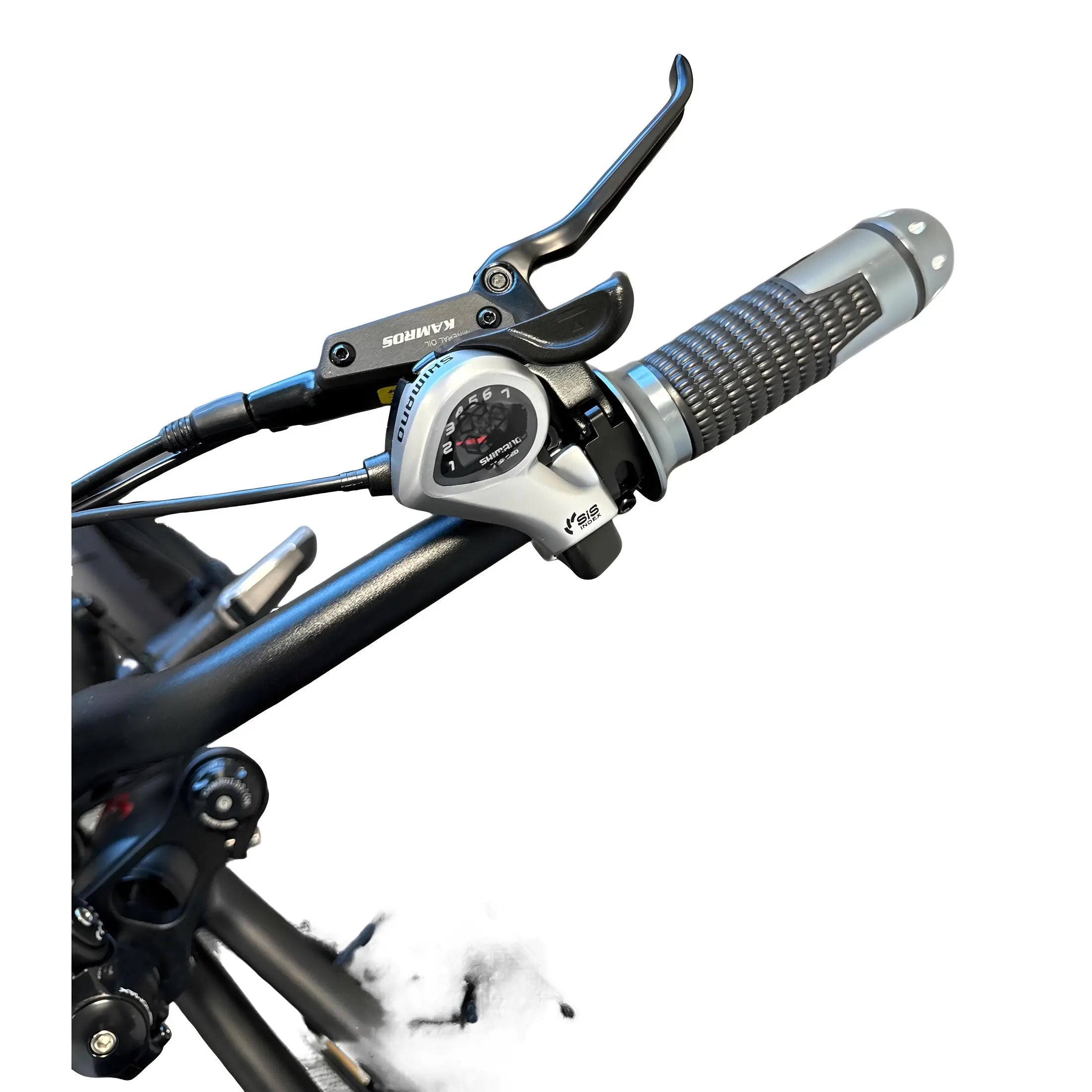 Diablo Q6 Fatbike 7RD Shimano Versnellingen en Hydraulische remmen inclusief alle accessoires - Mat zwart - AE-trading