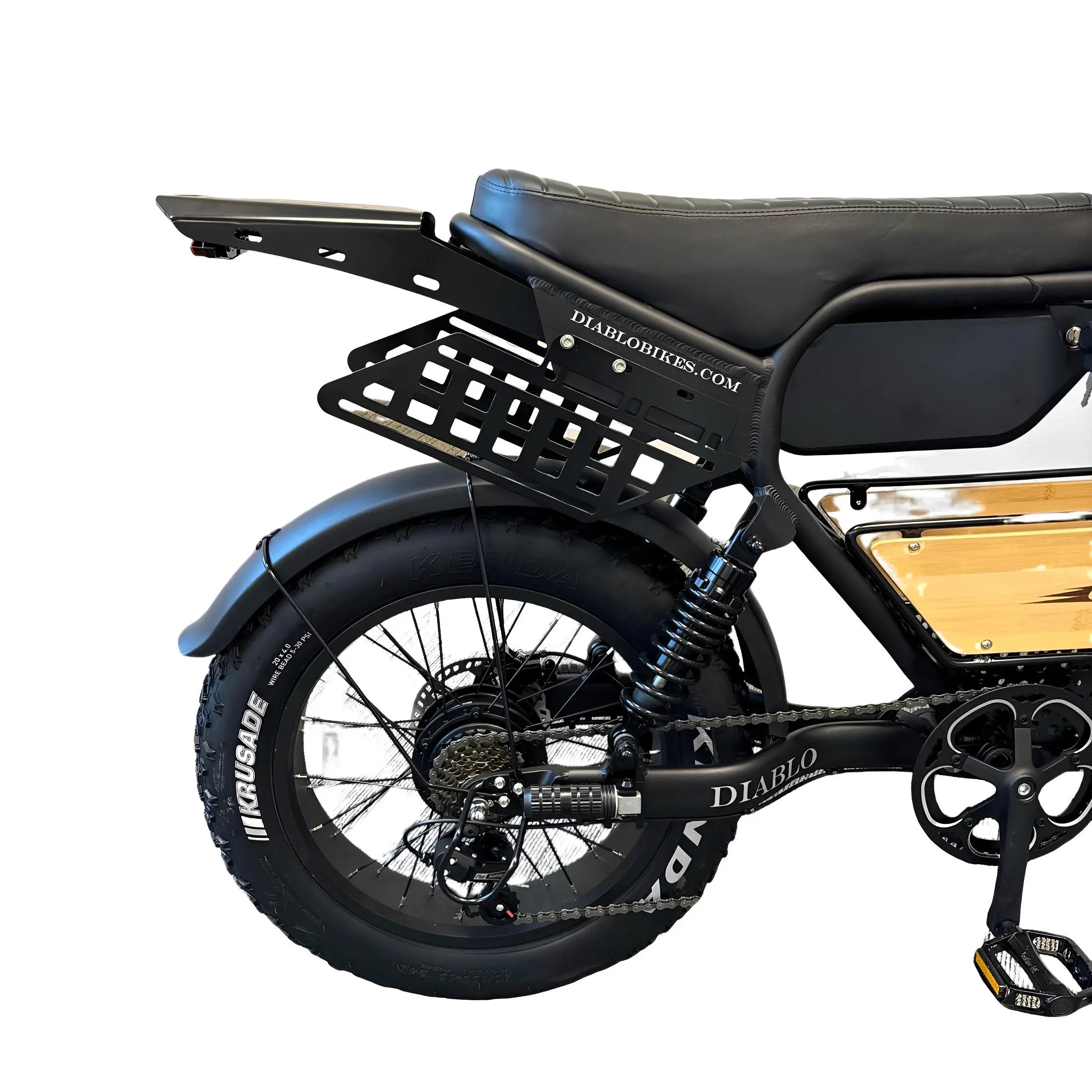 Diablo Q6 Fatbike 7RD Shimano Versnellingen en Hydraulische remmen inclusief alle accessoires - Mat zwart - AE-trading