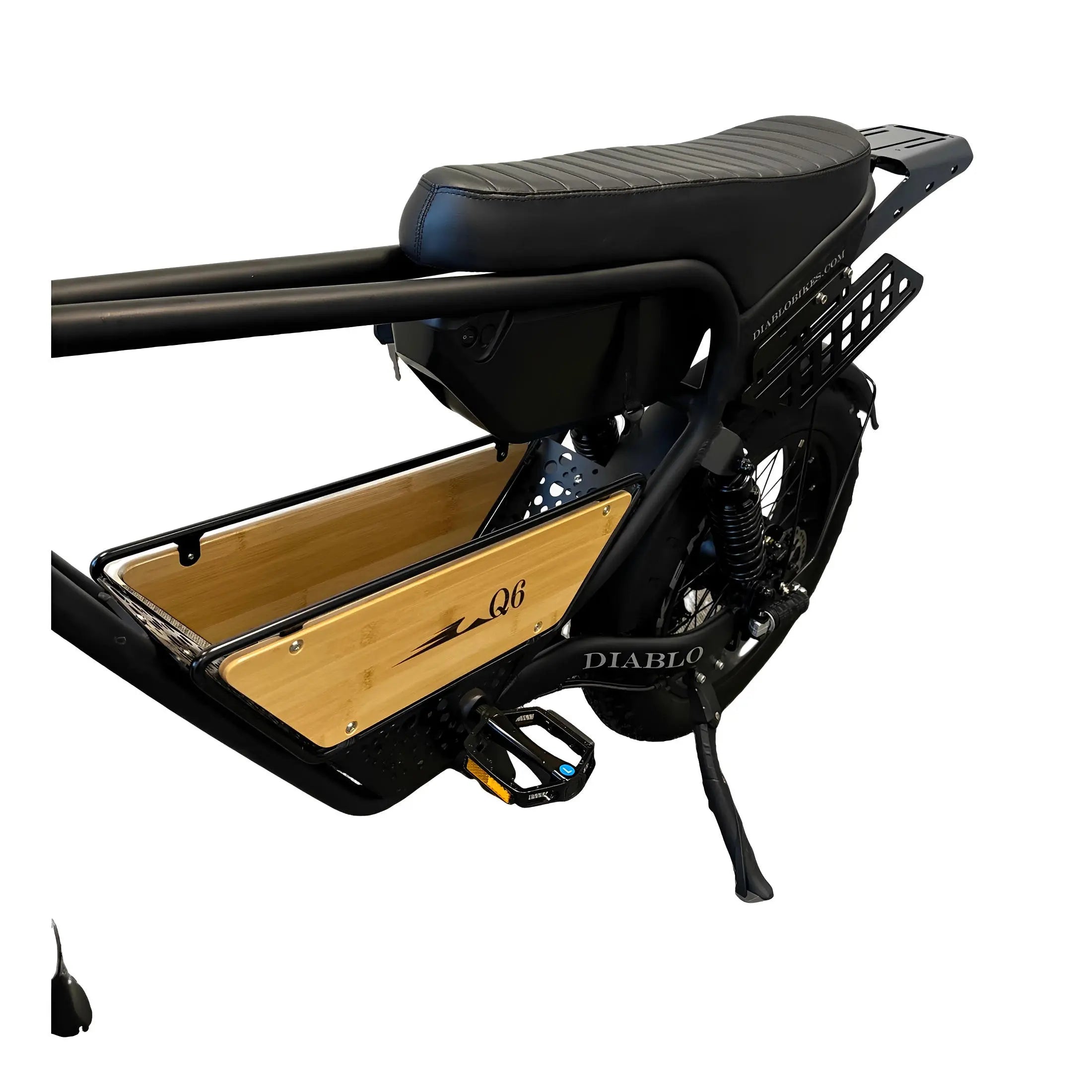 Diablo Q6 Fatbike 7RD Shimano Versnellingen en Hydraulische remmen inclusief alle accessoires - Mat zwart - AE-trading