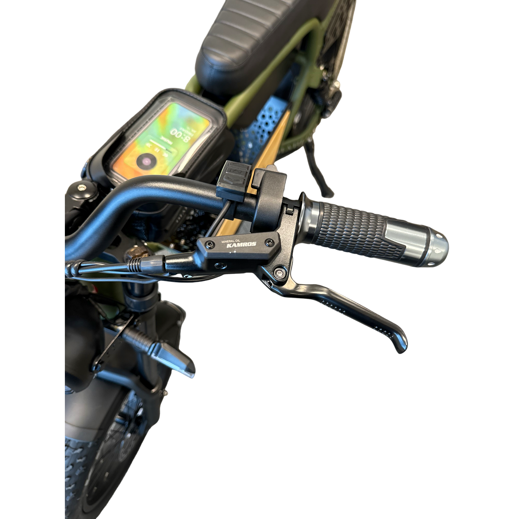 Diablo Q6 Fatbike 7RD Shimano en Hydraulische remmen met alle Accessoires - Mat Groen - AE-trading