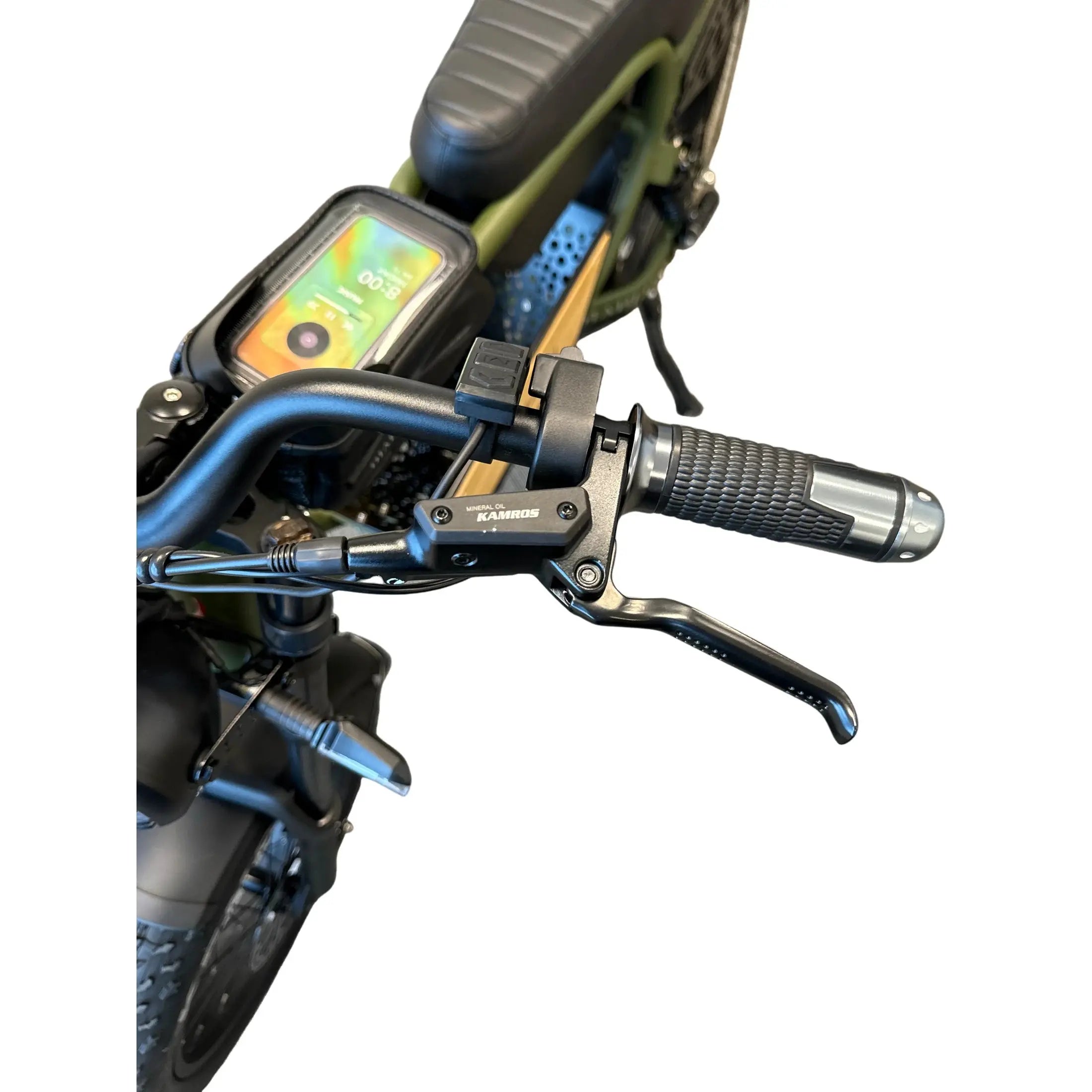 Diablo Q6 Fatbike 7RD Shimano en Hydraulische remmen met alle Accessoires - Mat Groen - AE-trading